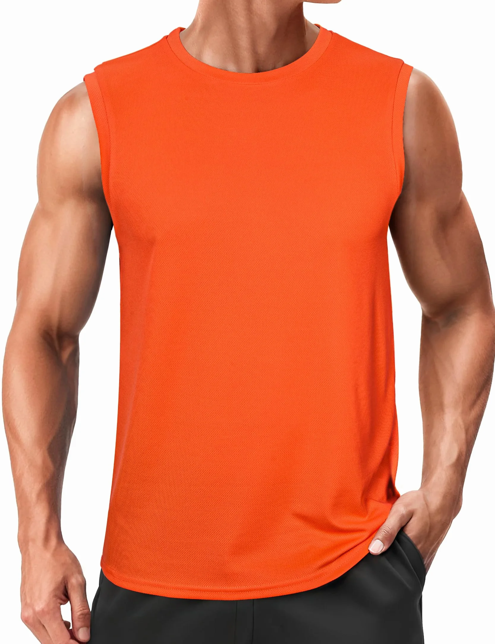 Débardeur Homme Sport Musculation Tank Top sans Manches Respirant Séchage Rapide Fitness Gym S-3XL