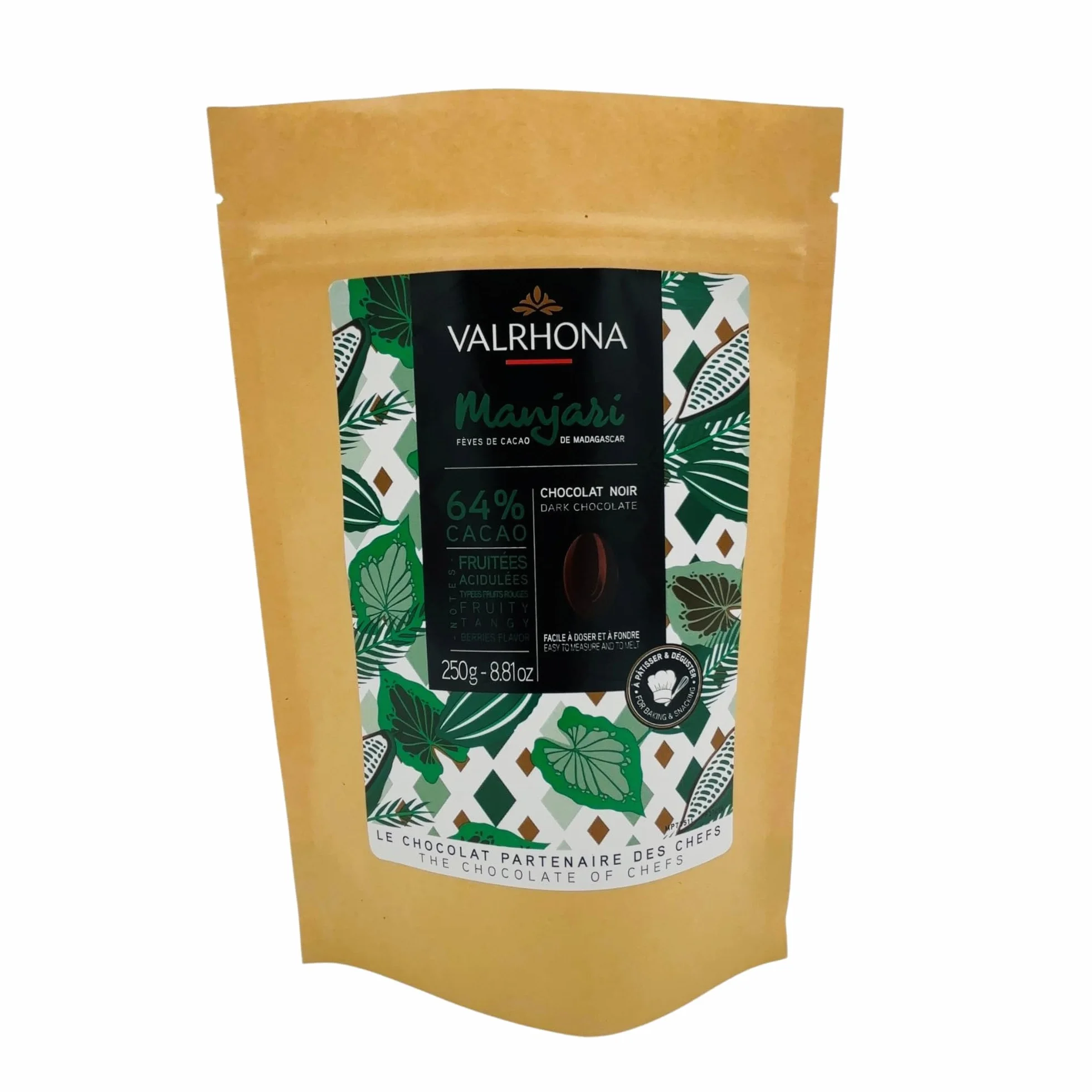 Fèves Chocolat Manjari Pâtissier 64% - 250g