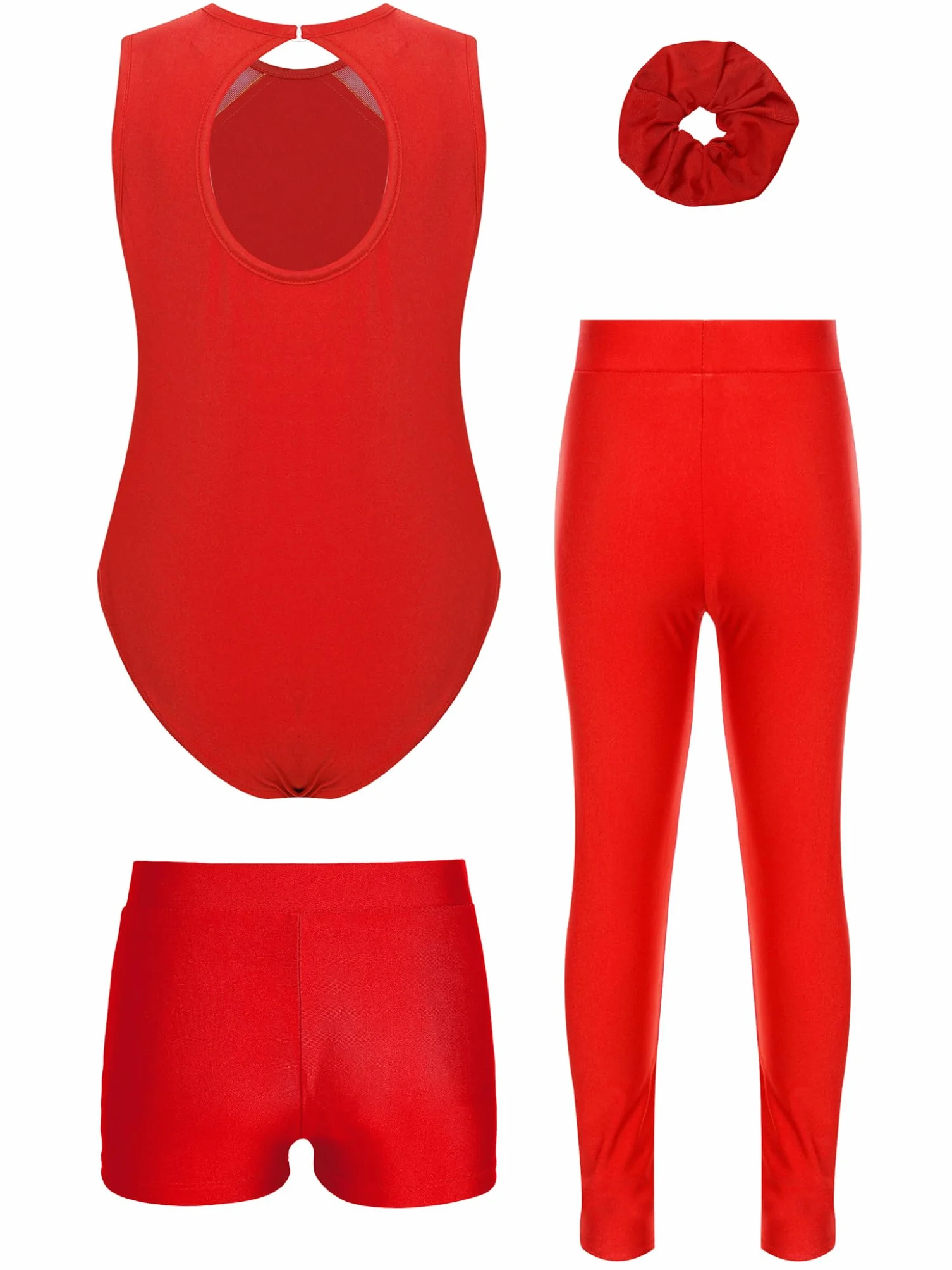 Justaucorps Gymnastique Fille Sans Manches Patinage Body 5-16 Ans