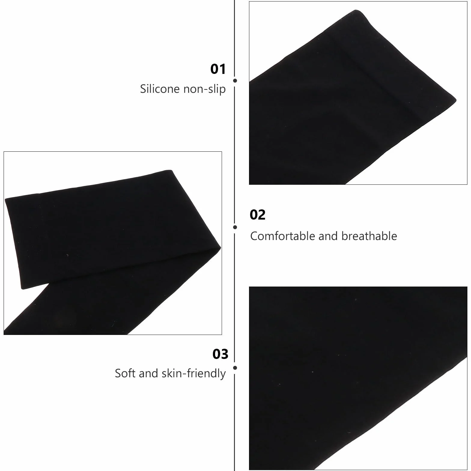 GANAZONO Lot de 2 Protège-Jambes Anti-Uv en Tissu Glace Manchons de Cyclisme Élastiques Noir