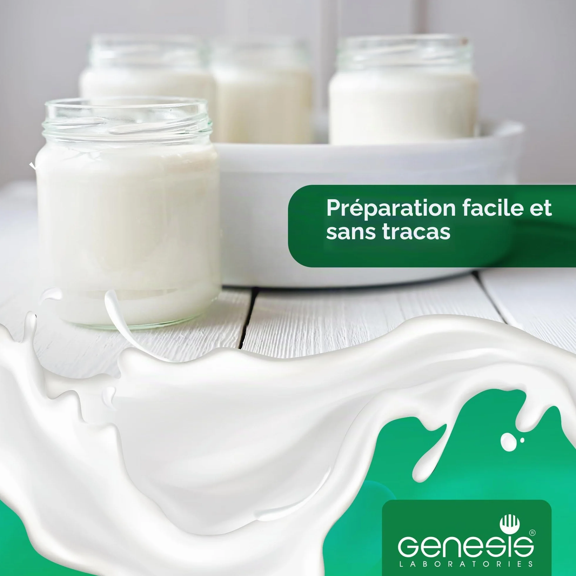 Culture de départ végétalienne pour le yaourt maison végétalien 10 sachets pour 10l de produit