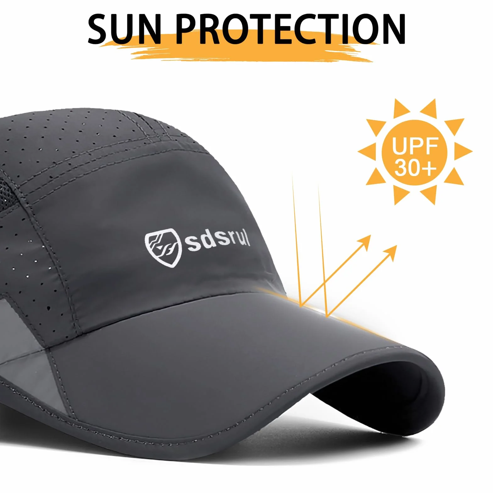 Casquette de Baseball Homme 2 Paquets Respirantes Légères Séchage Rapide Été Maille Réglable Sport Extérieur Course Golf Loisirs