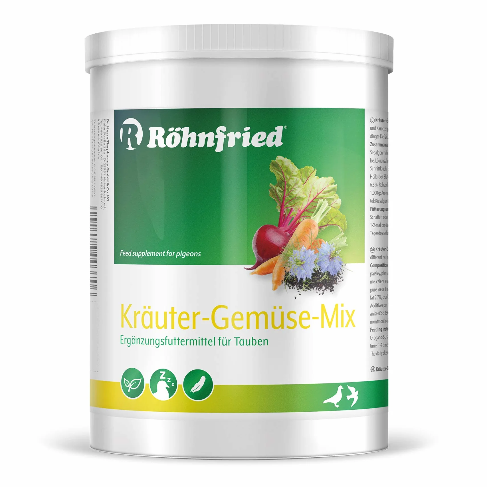 Rohnfried KRAUTER GEMUSE MIX ROHNFRIED Mélange d'herbes 500 g