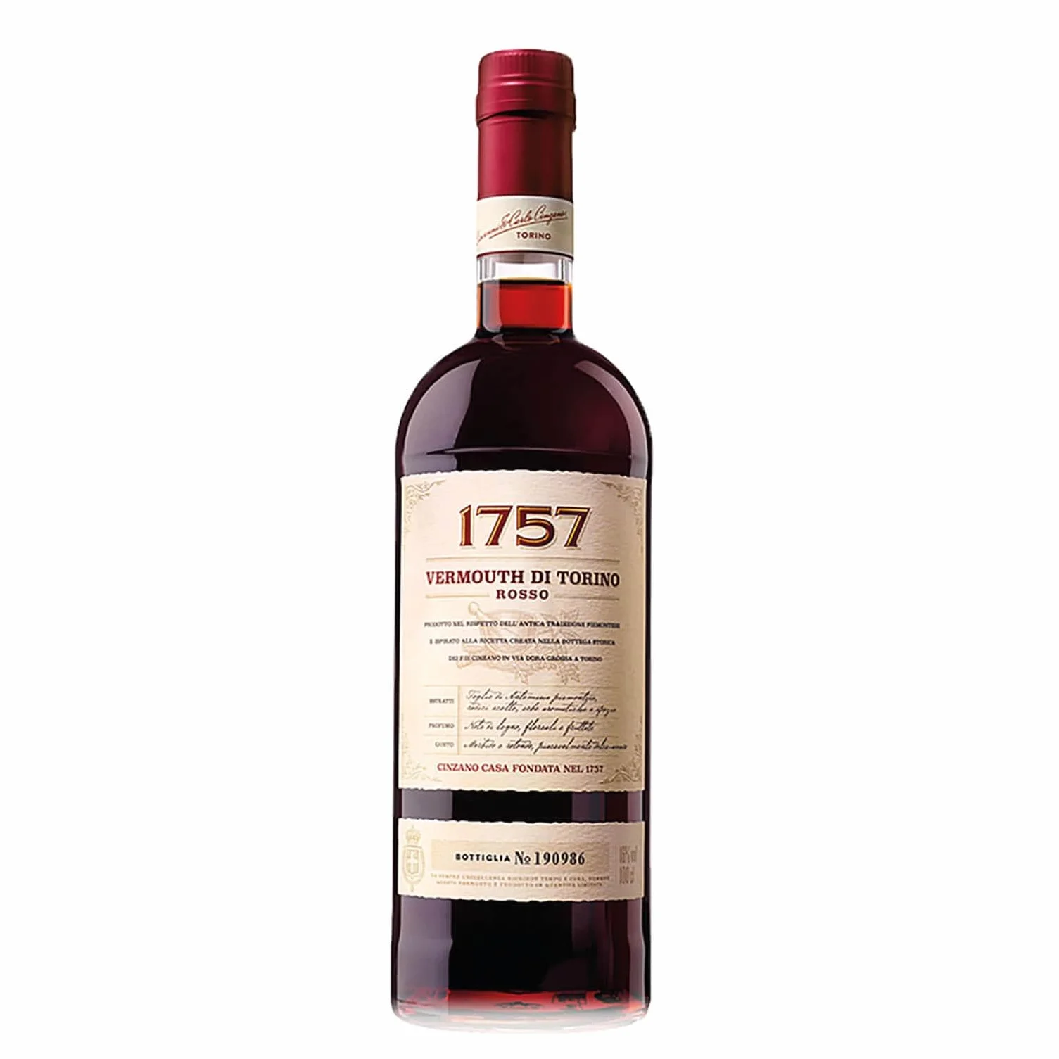 1757 Cinzano Vermouth di Torino Rosso 16% Vol. 1l