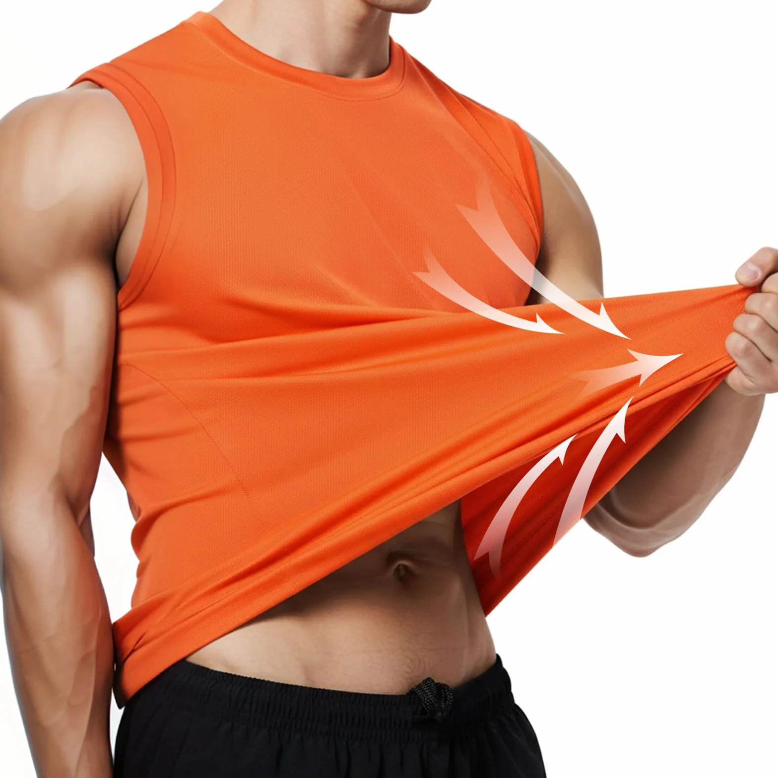 Débardeur Homme Sport Musculation Tank Top sans Manches Respirant Séchage Rapide Fitness Gym S-3XL