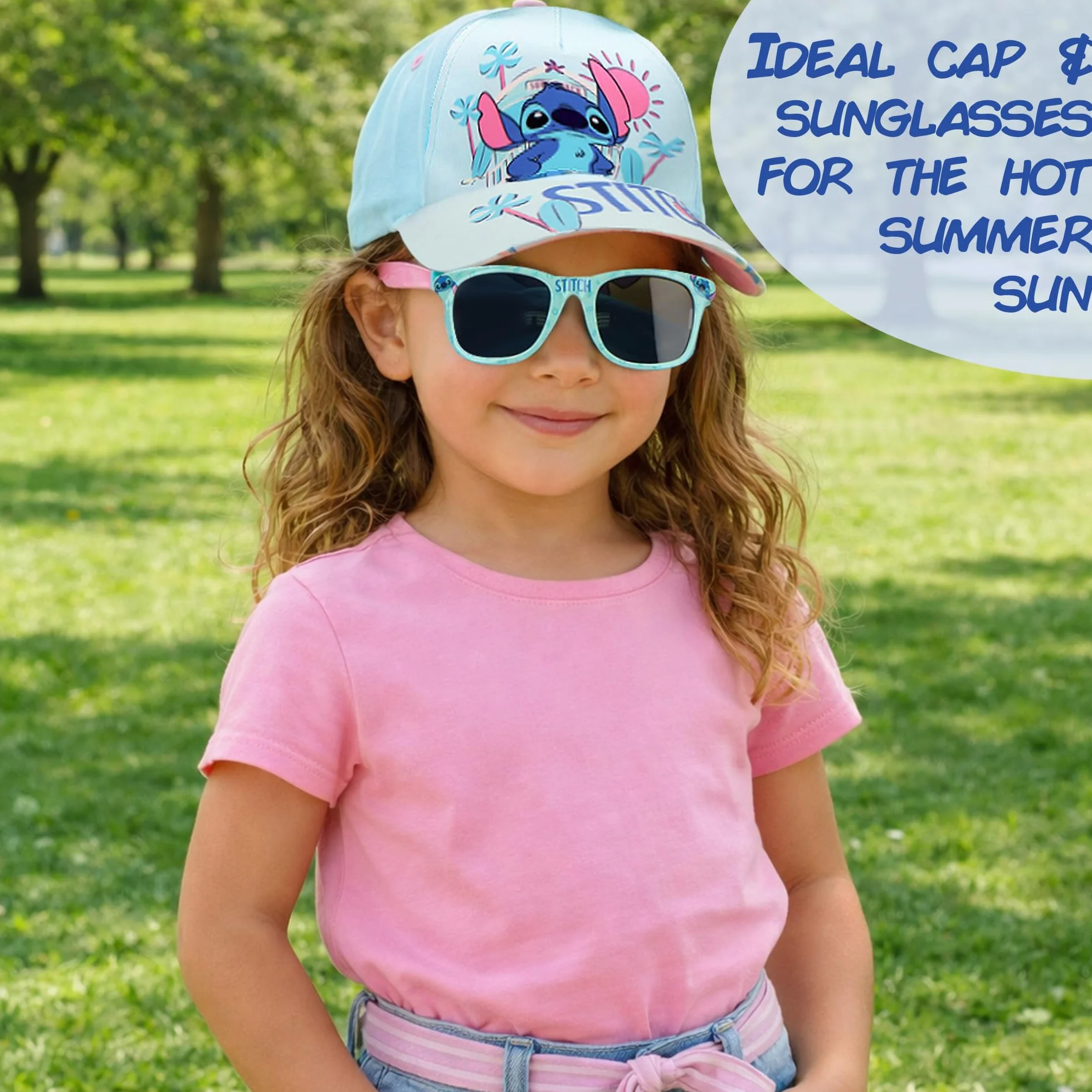 Set Casquette et Lunettes de Soleil Enfant 5-12 Ans Protection UV400 Catégorie 3
