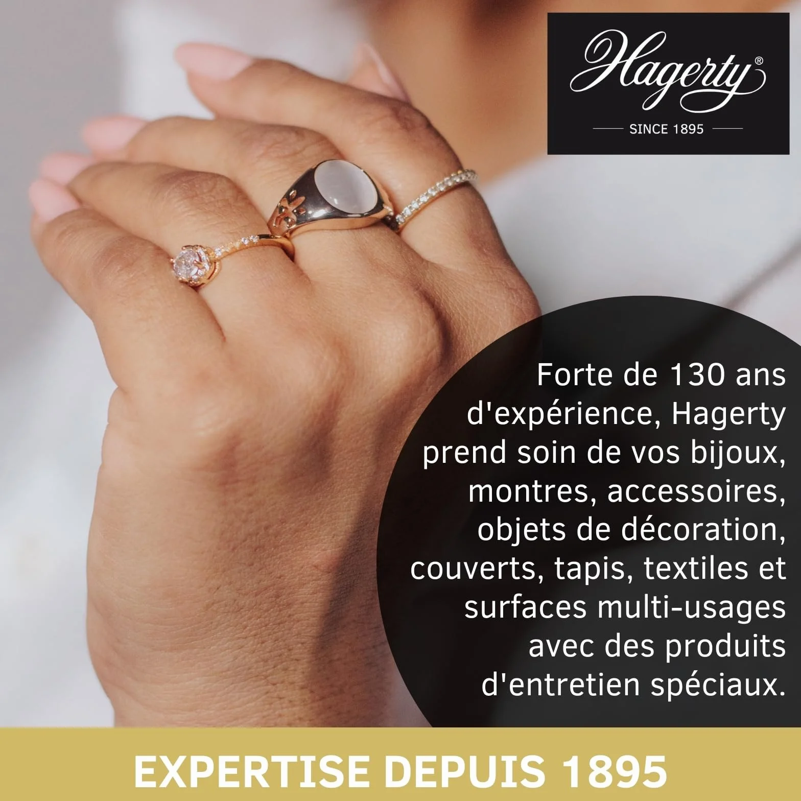 Hagerty Bain Nettoyage Instantané Bijou Argent et Métal Argenté 170ml