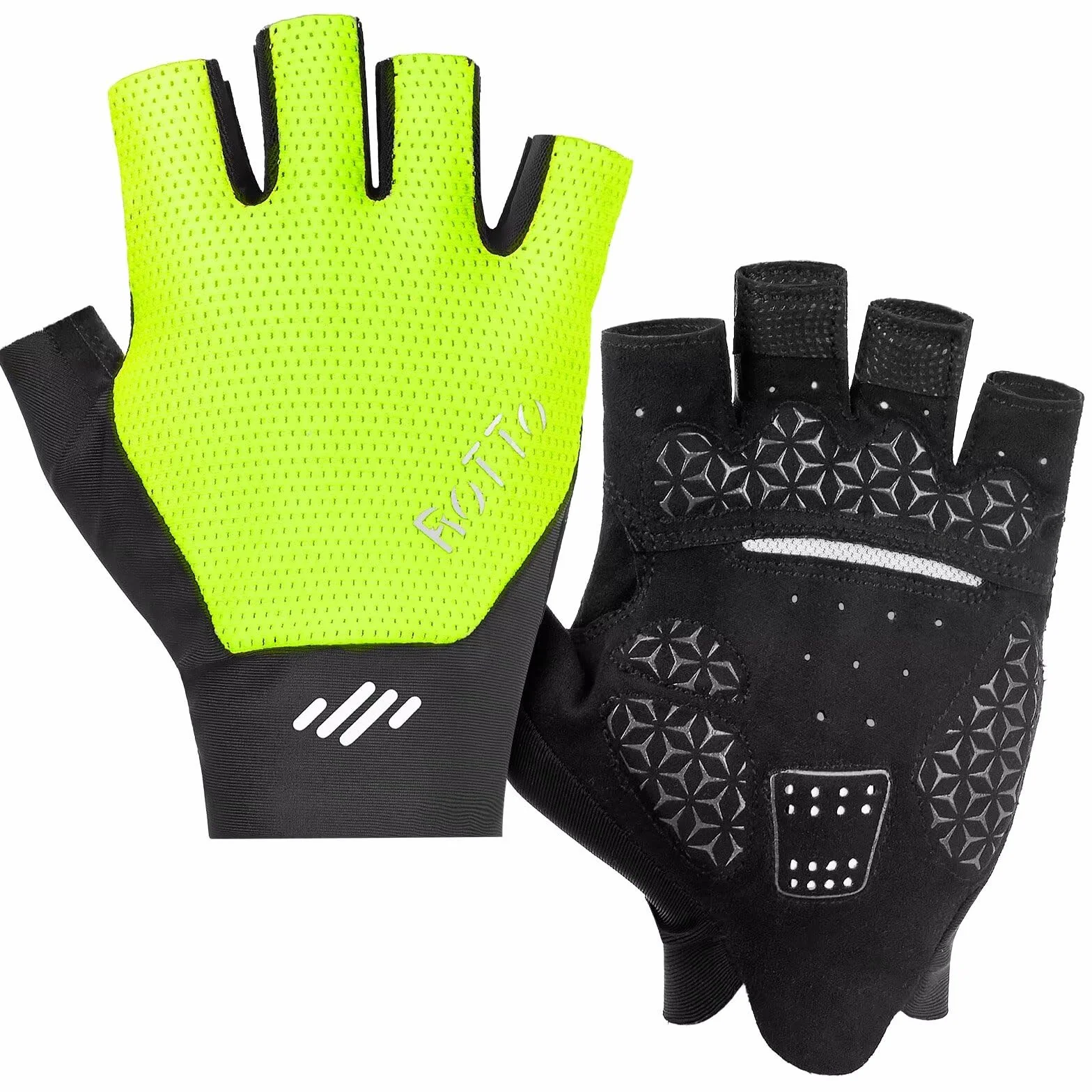 ROTTO Gants de Cyclisme Hommes sans Doigts Rembourrés Vélo Route Montagne