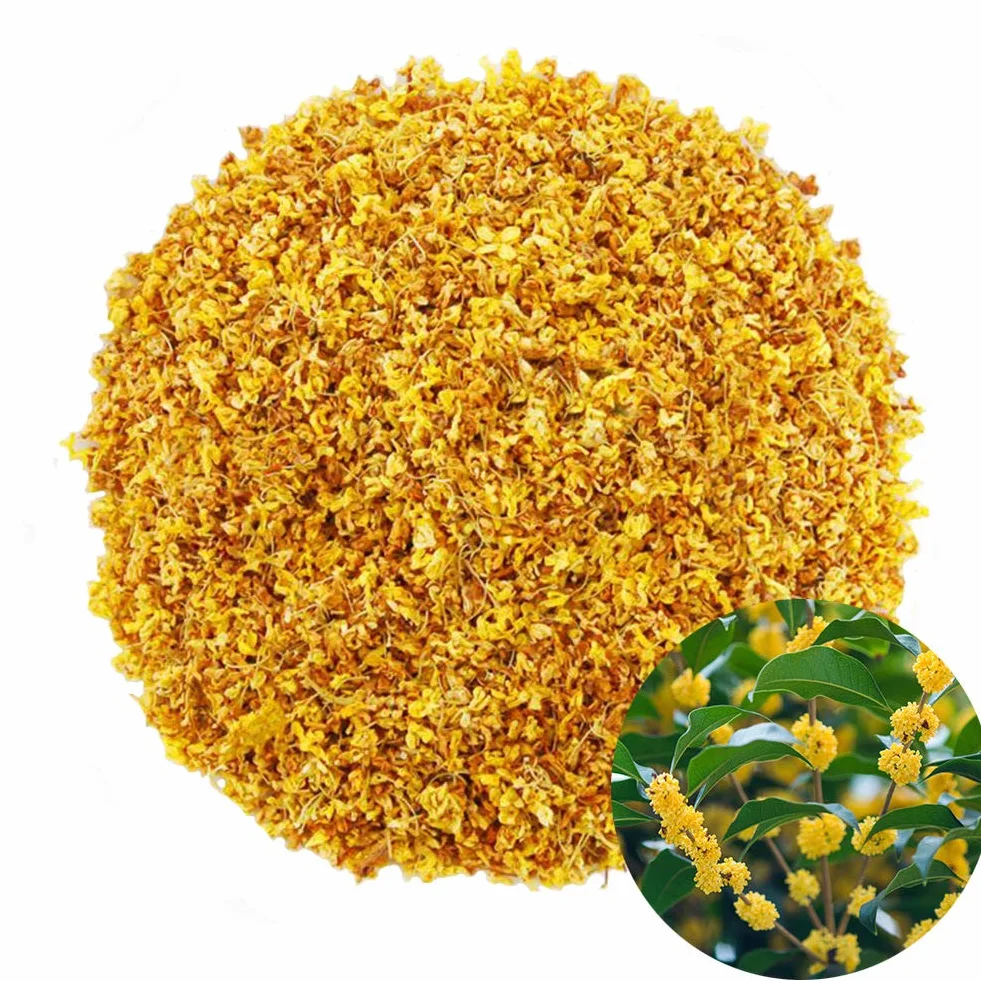 TooGet Parfumée Osmanthus Fragrans Herbe Feuilles de Thé en Vrac 100% de Fleurs Séchées Osmanthus Naturel Tisane de Qualité Supérieure - 60g