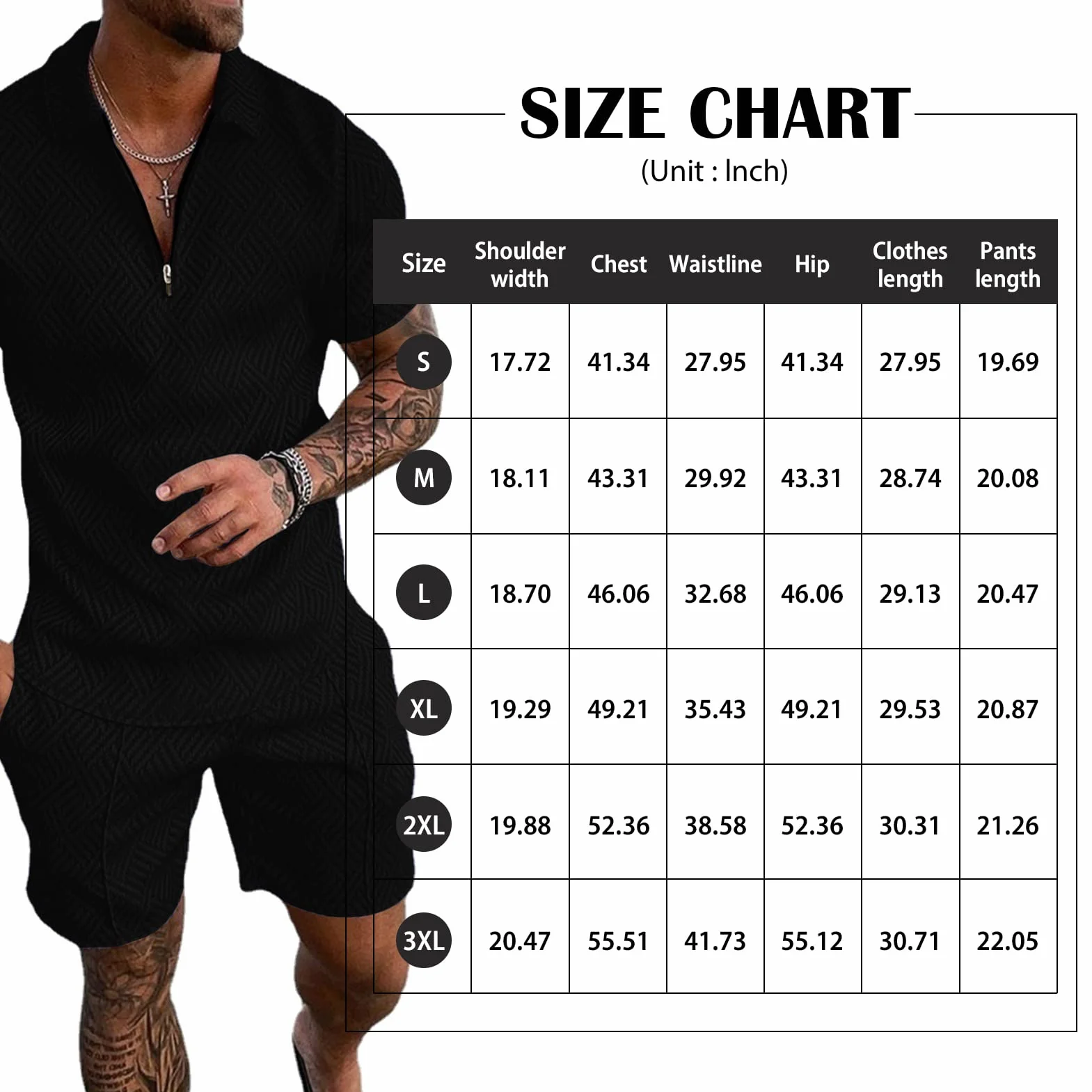 Fastkoala Homme Ensemble 2 Pièces Survêtement Costumes Plage Vacances