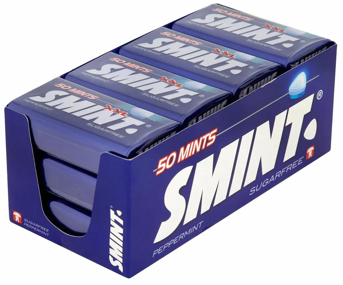 Smint Menthe poivrée Étain 50 Count Pack of 12