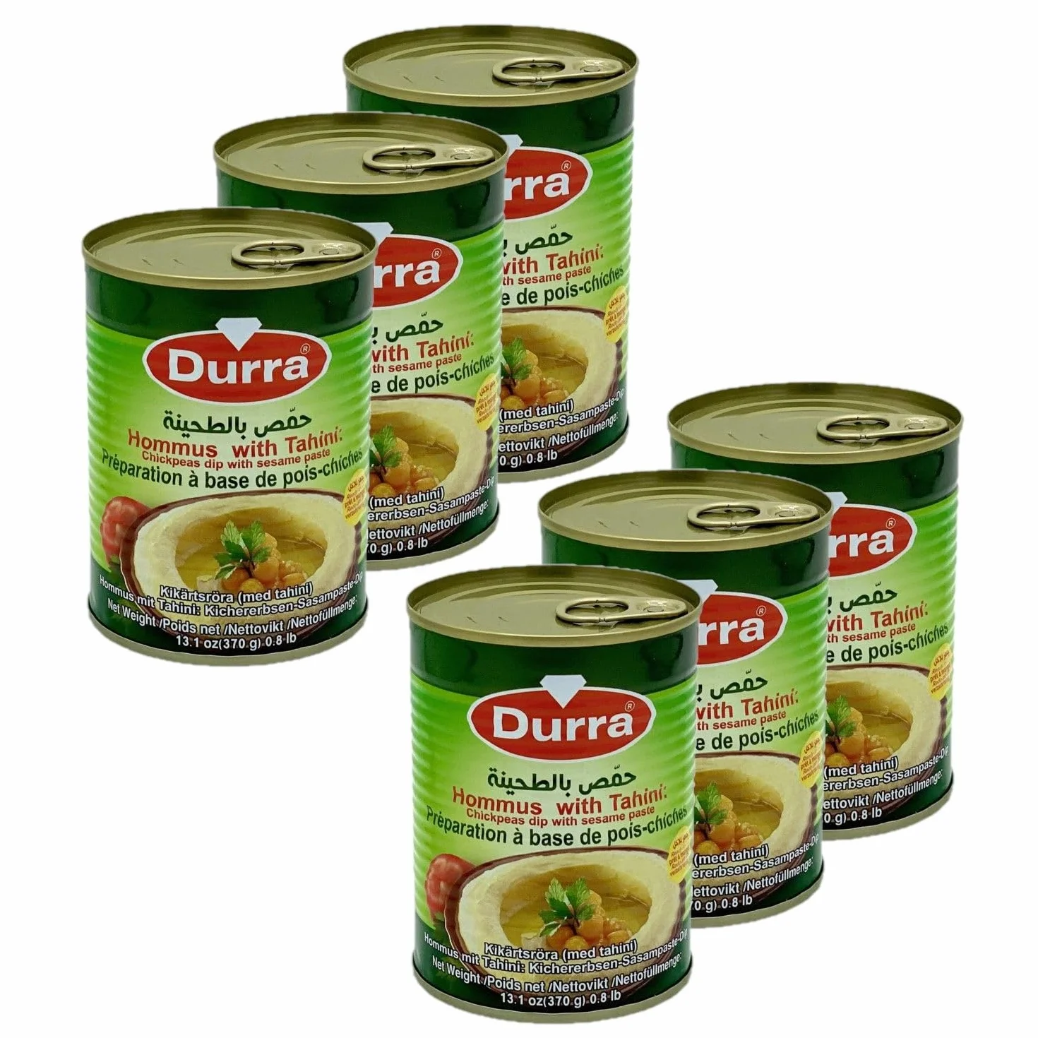 Lot 6x Houmous - Durra - 370g