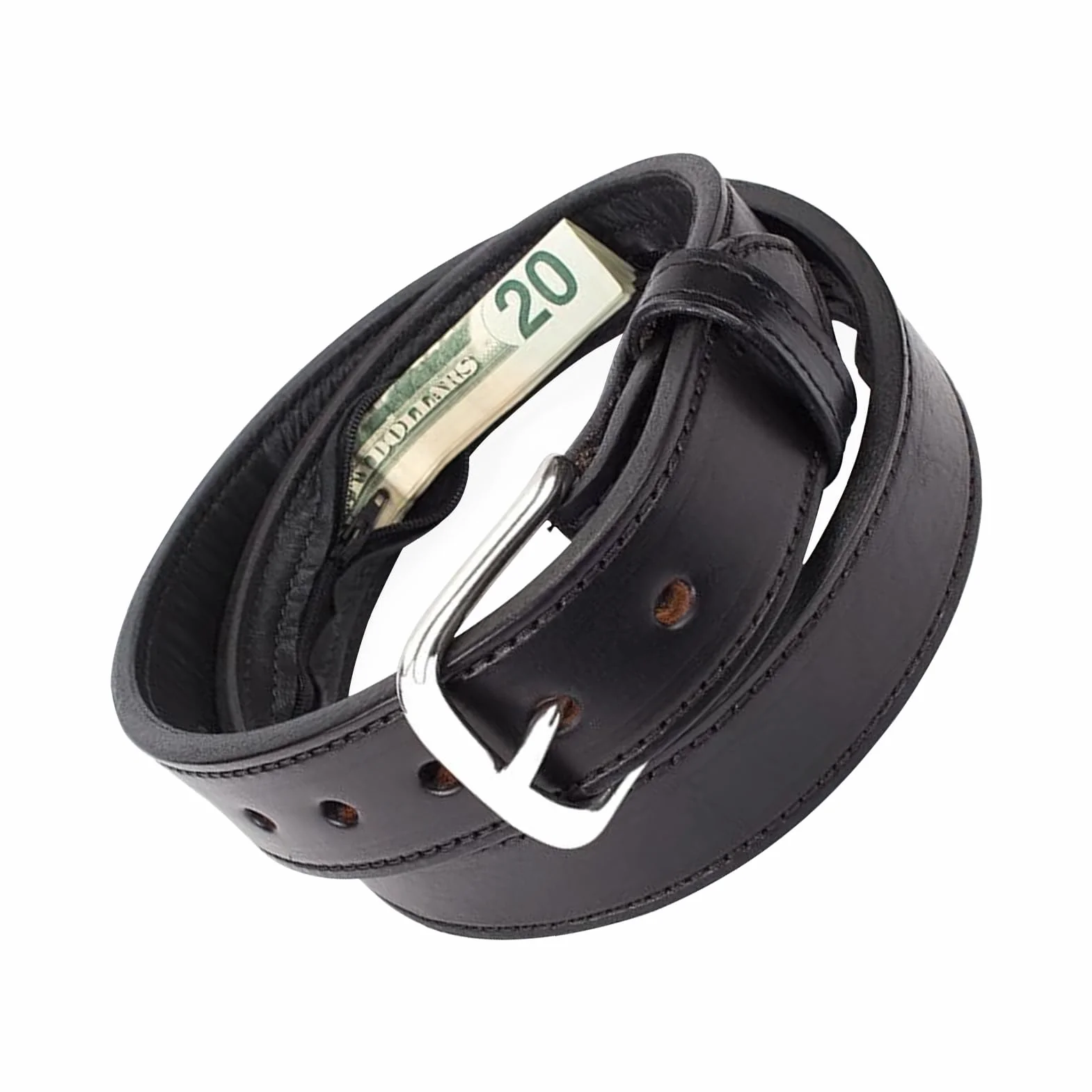Ceinture Porte-Billets Anti-Vol Homme, Accessoire de Sécurité pour Argent et Bijoux