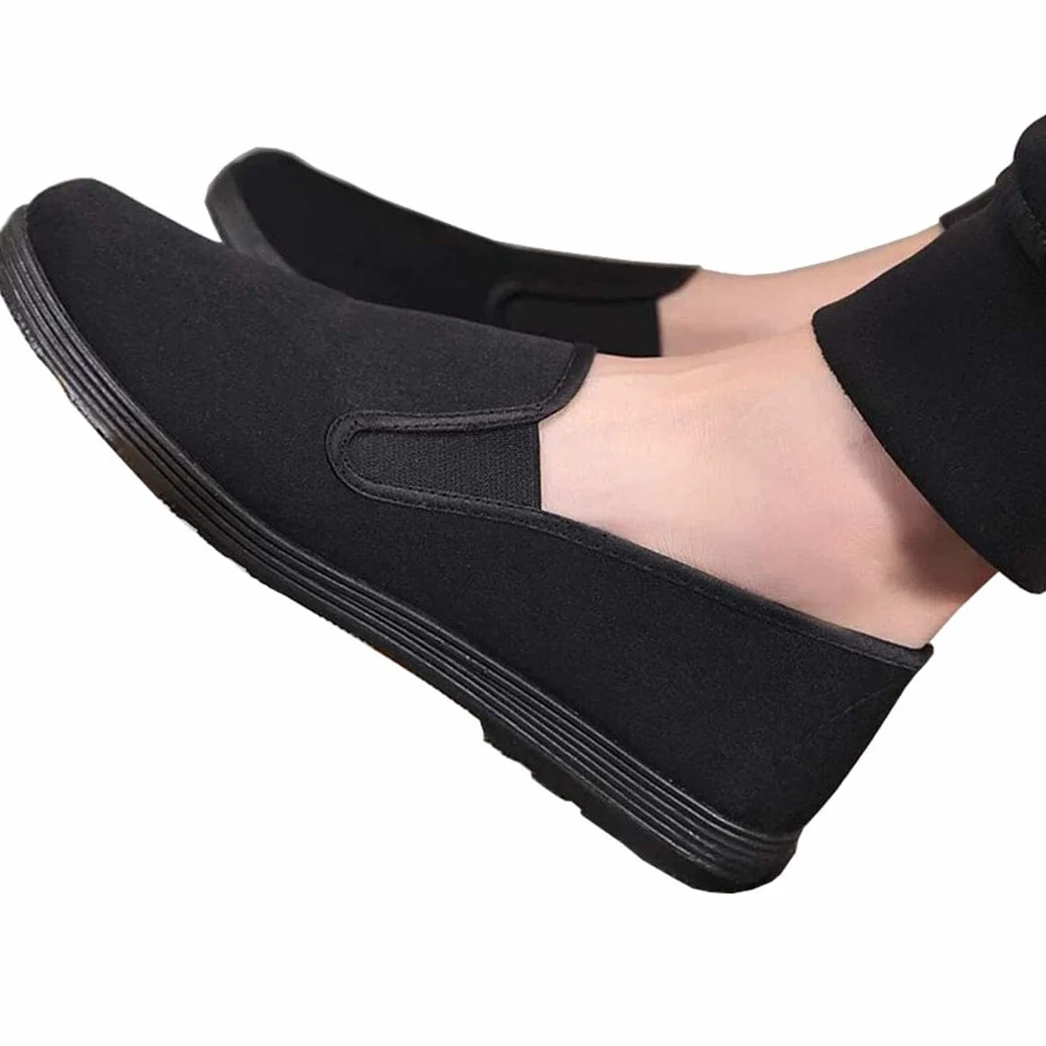 Chaussures en Tissu pour Arts Martiaux, Tai Chi et Kung Fu, Chaussures Traditionnelles Chinoises en Toile