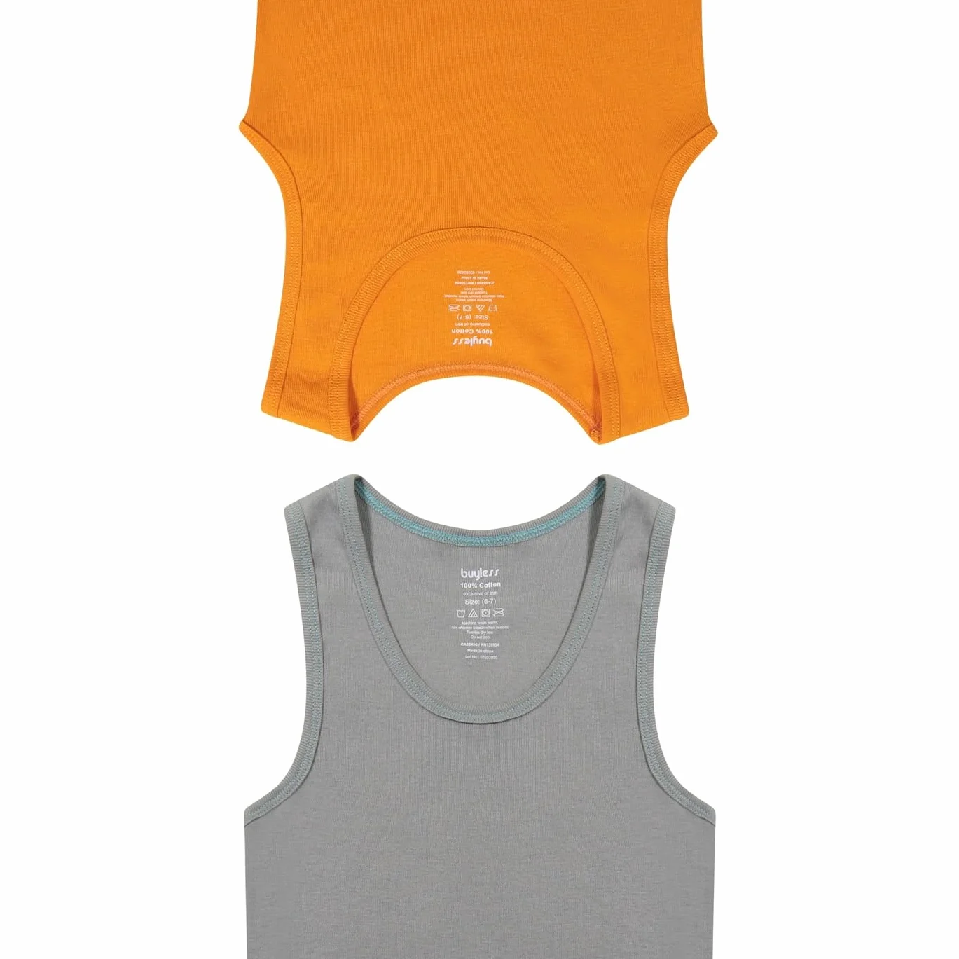 Débardeur Garçon Coton Doux Lot de 6 Multicolore Sous Vêtement