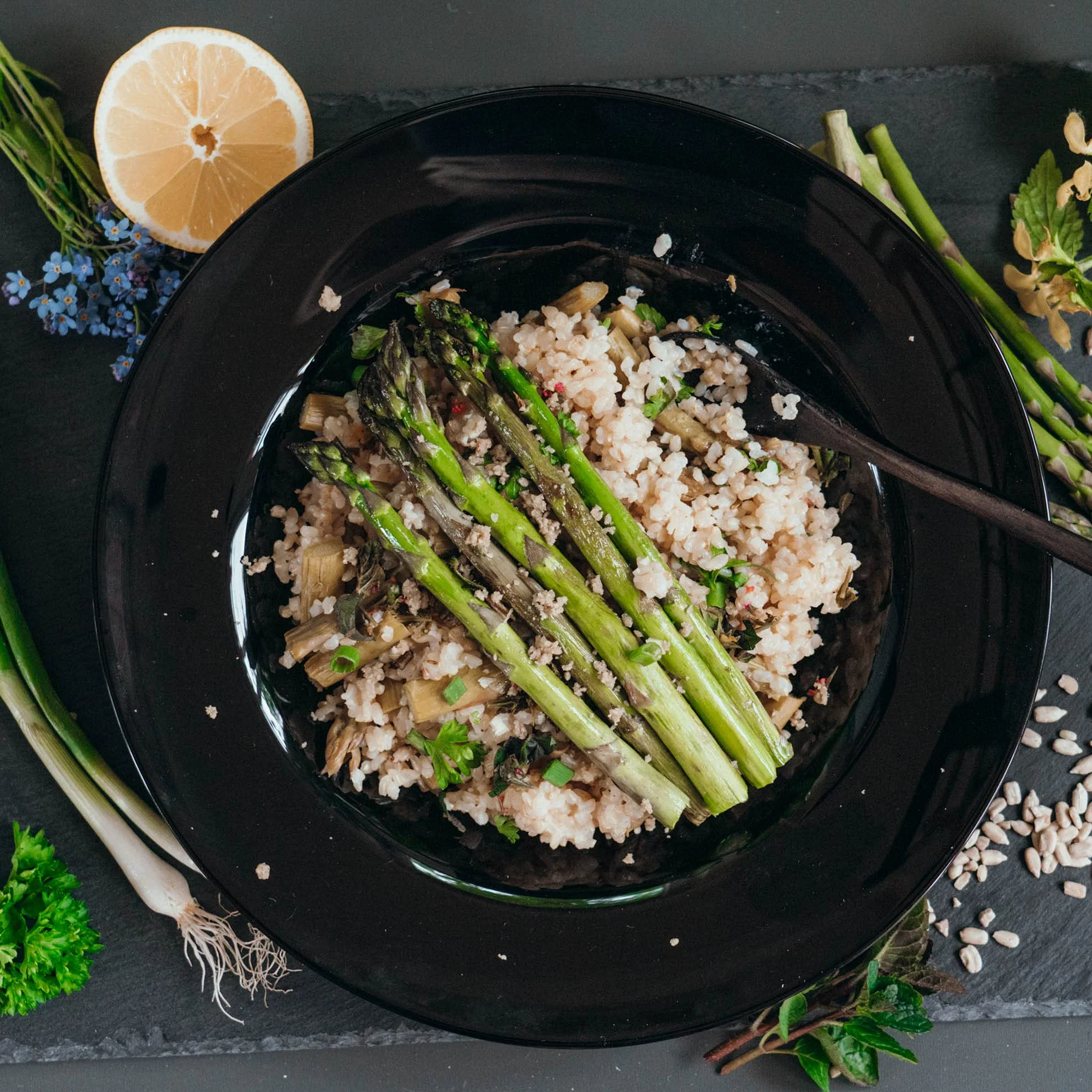 AHO Spices Riz 850 g, riz germé biologique, riz naturel à grains entiers, riz GABA, contient de l'acide gamma aminobutyrique