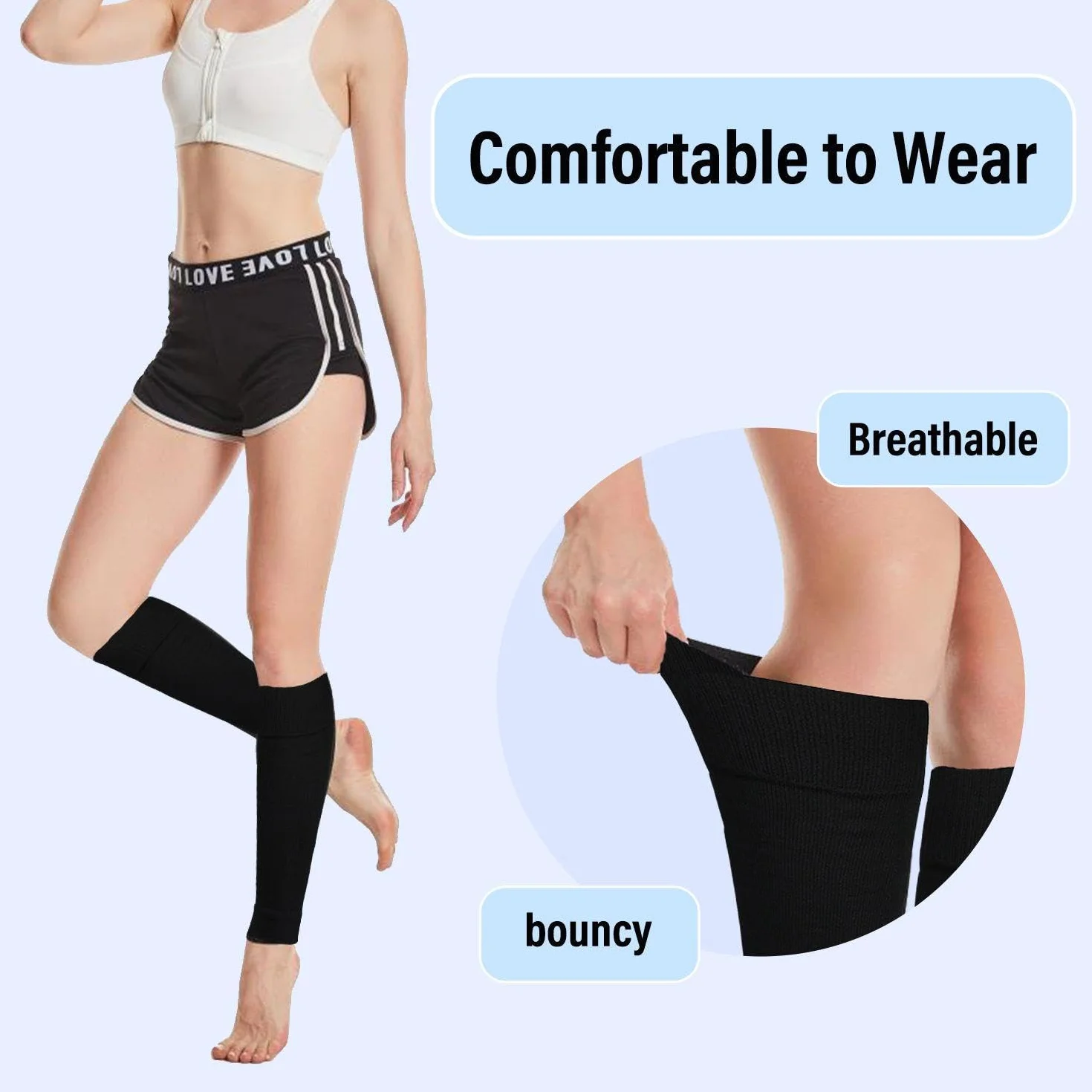 Chaussettes de football pour enfants 4 paires leggings mollets élastiques