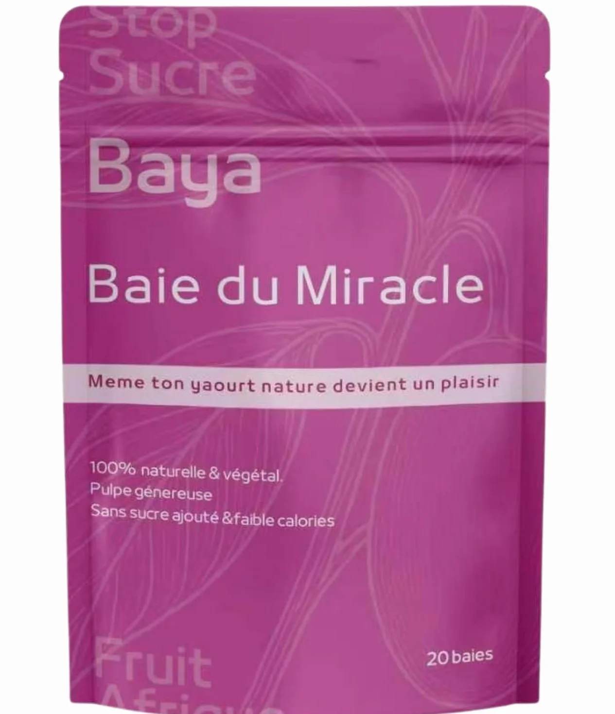 20 baies effet sucrant déshydratées-Goût sucré sans sucre-100% naturel & vegan – Alternative idéale pour diabétiques,sportifs & régimes faibles en sucre-Savoure enfin ton yaourt nature, citron…