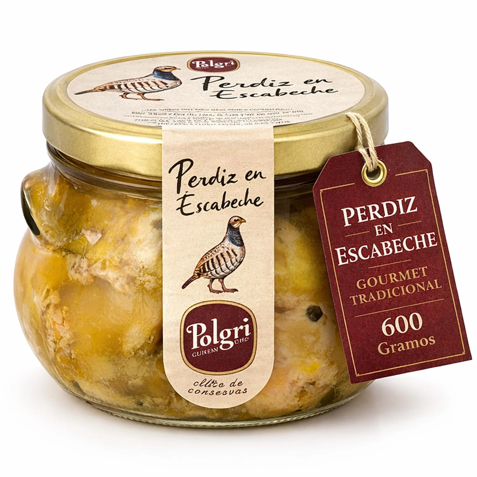Perdrix À L´Escabèche Gourmet Polgri A`L´Huile D´Olive Extra Vierge
