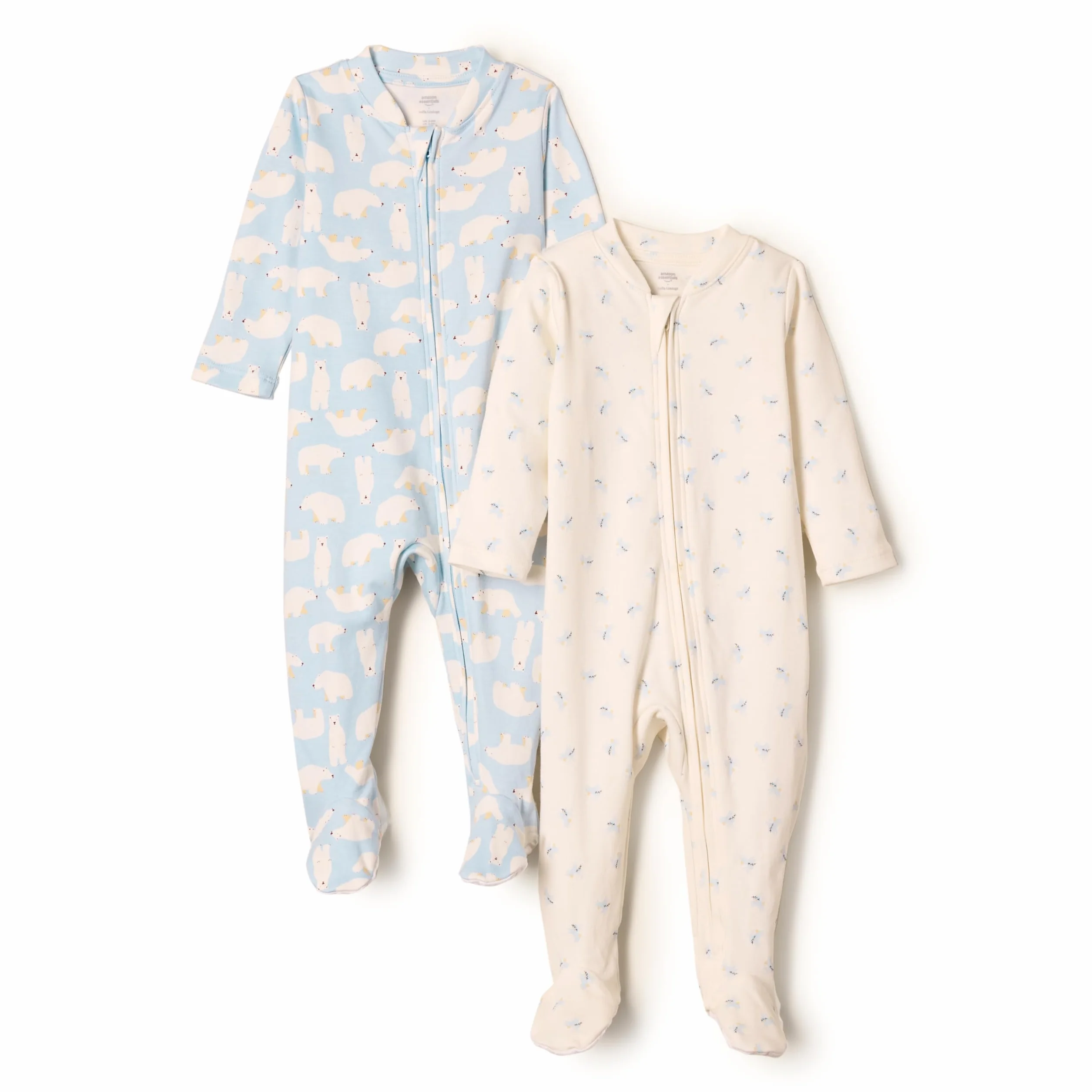Amazon Essentials Sofia Grainge Grenouillère Pieds Coton Mixte Bébé Lot 2