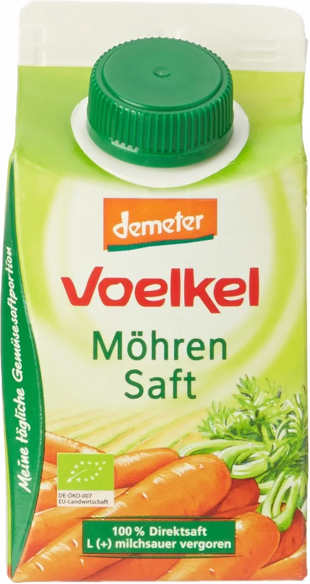 Voelkel Jus de Carottes Elopack 500 ml - Lot de 4