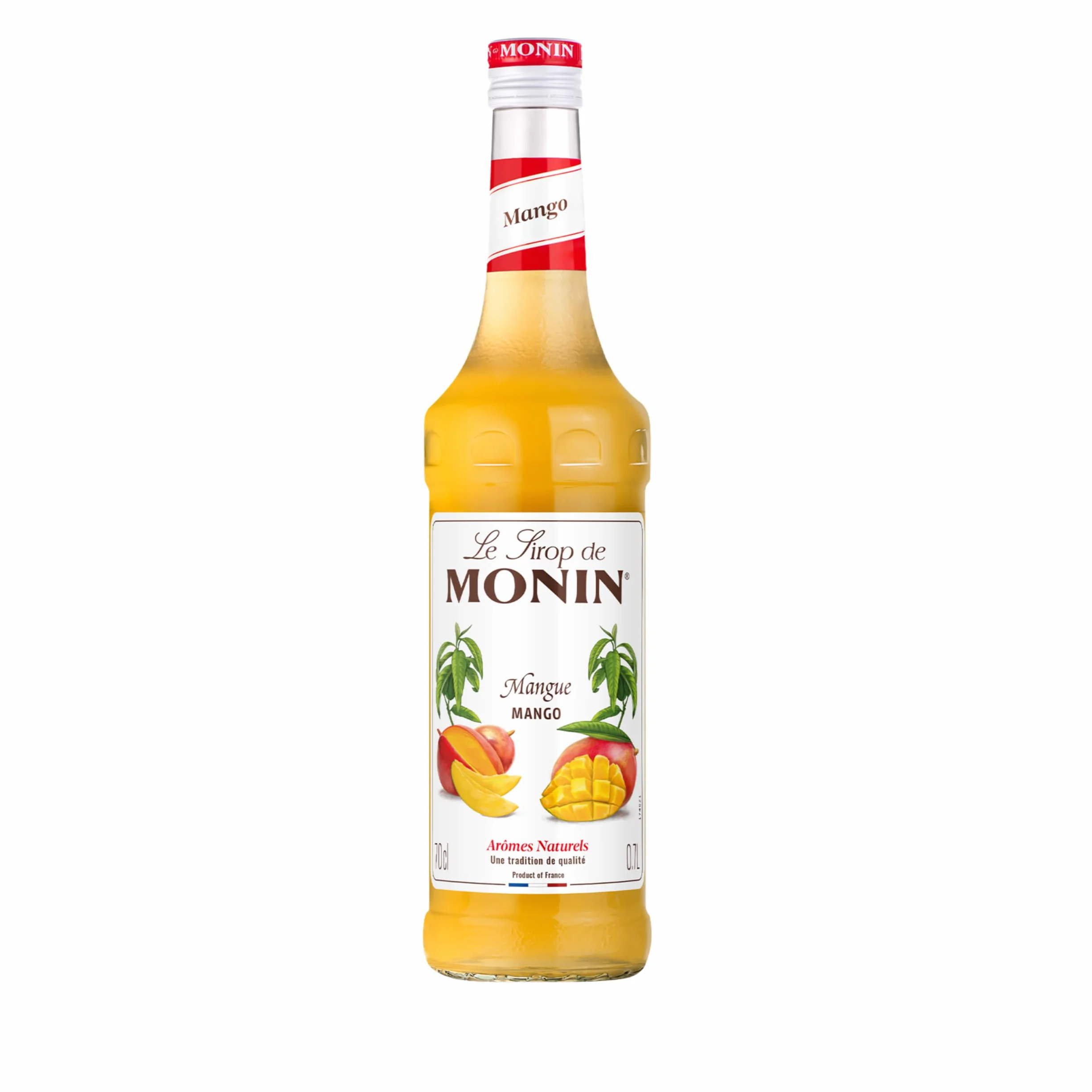 MONIN - Assortiment Sirop MONIN Saveurs Mangue et Fruit de la Passion - Pour Cocktail Avec ou Sans Alcool, Thé Glacé, Limonade - Arômes Naturels - Bouteille en Verre - 2 x 70 cl