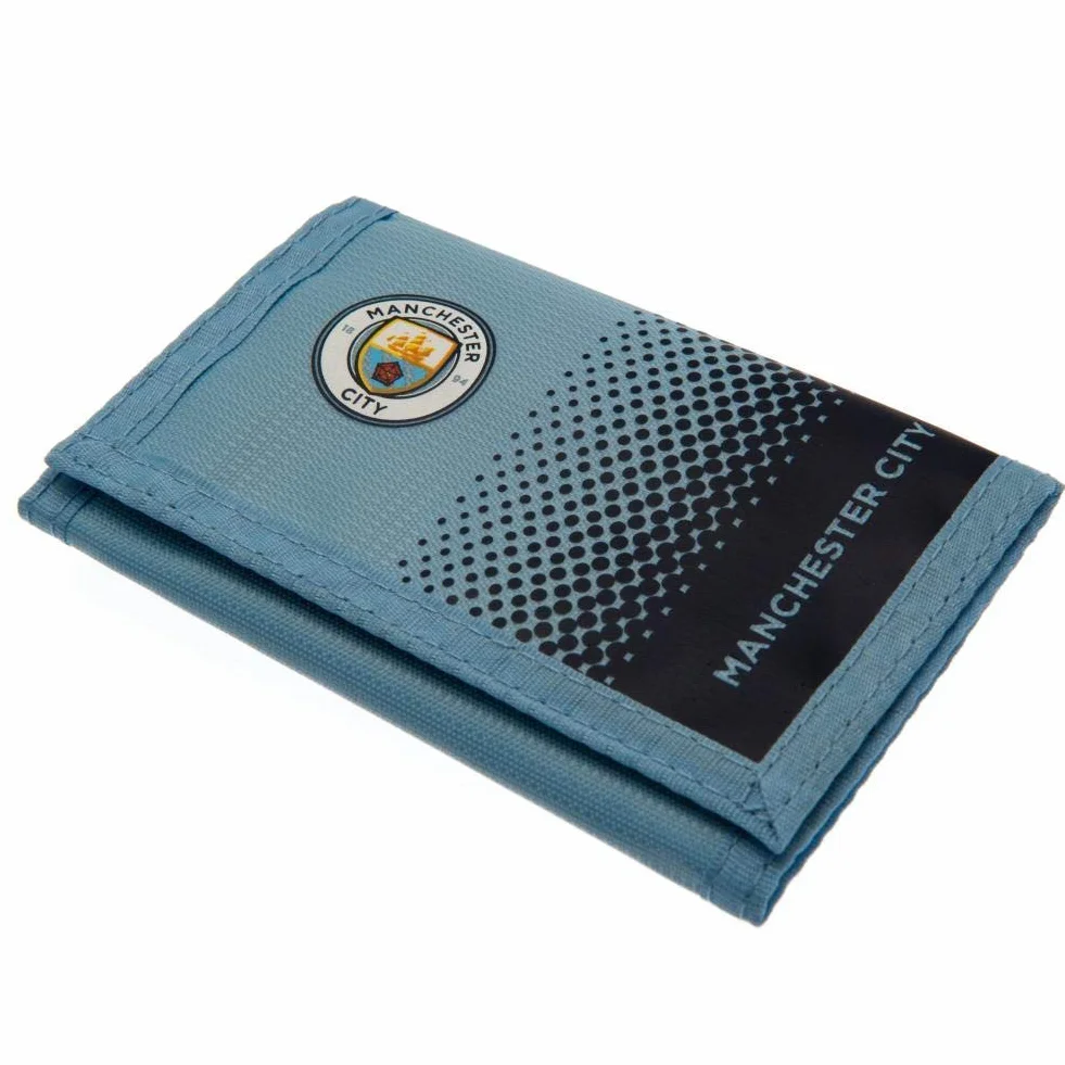 MANCHESTER CITY Portefeuille Officiel FC Homme Bleu Ciel