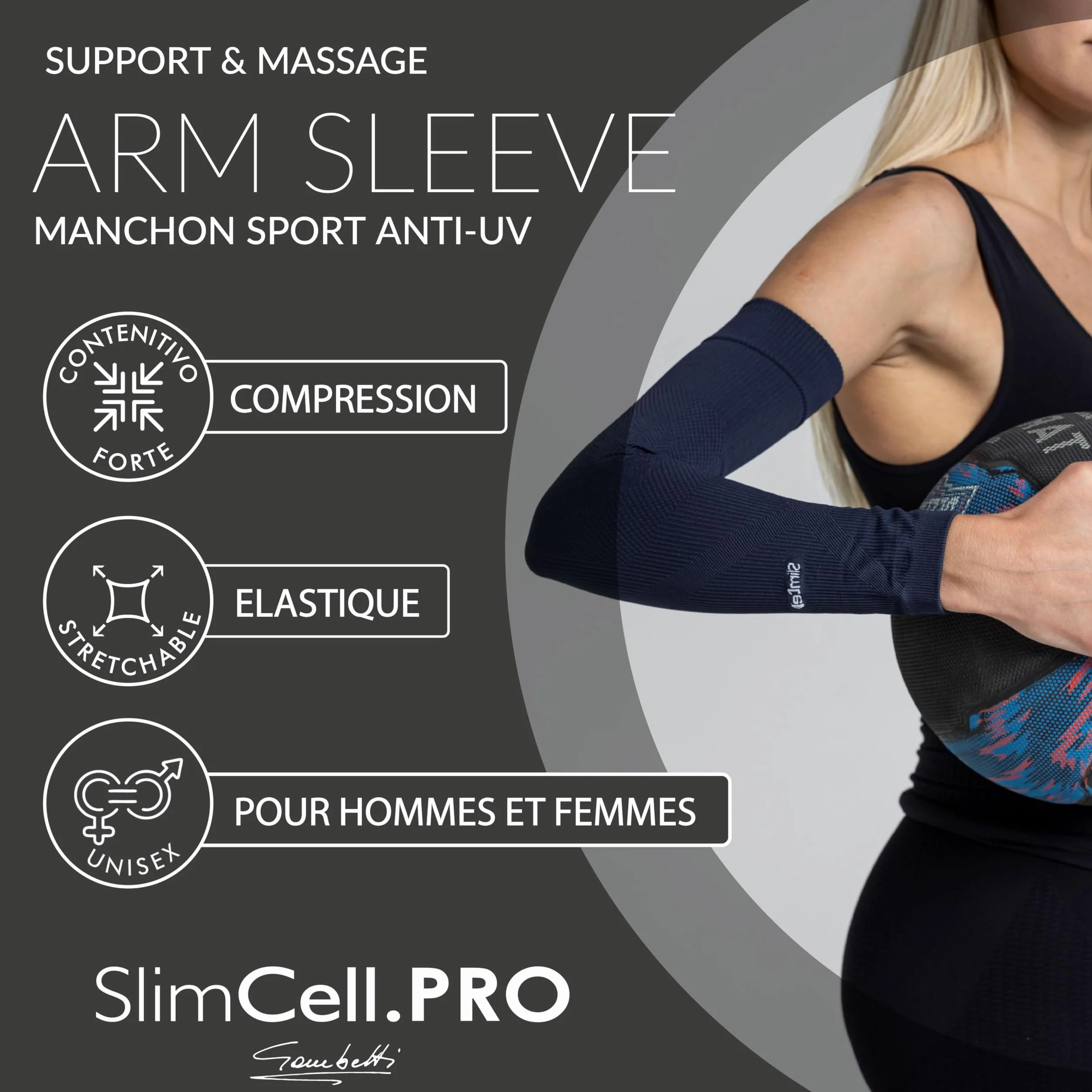 Manchon de Compression Sport Unisexe – Support Musculaire Bras et Circulation pour Running, Volley, Cyclisme