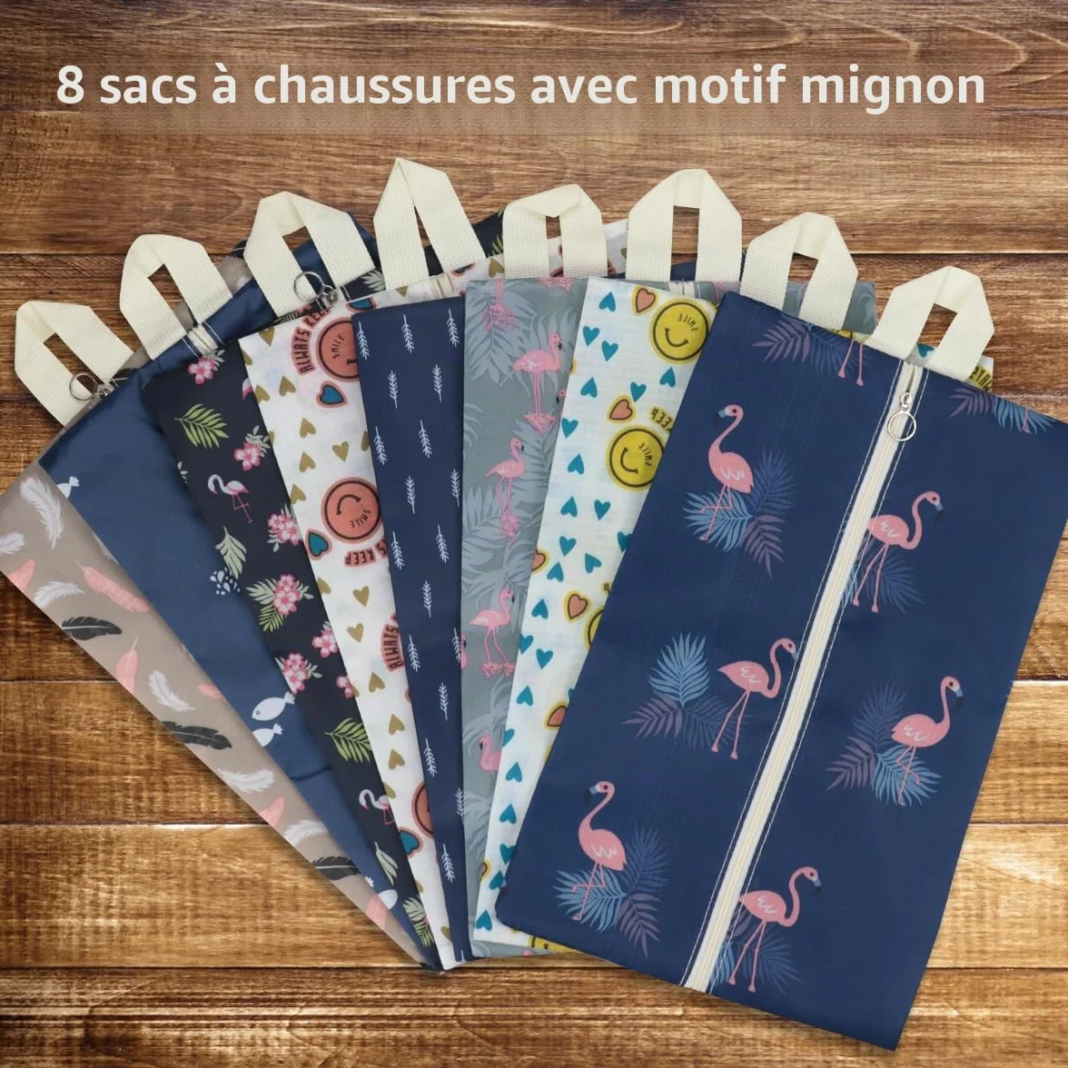 Sac de rangement pour chaussures Multicolore Lot de 8 x-large