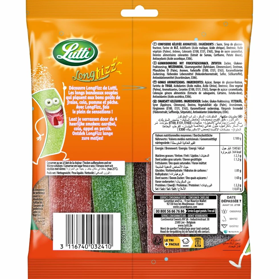 Lutti Long Fizz 100 g