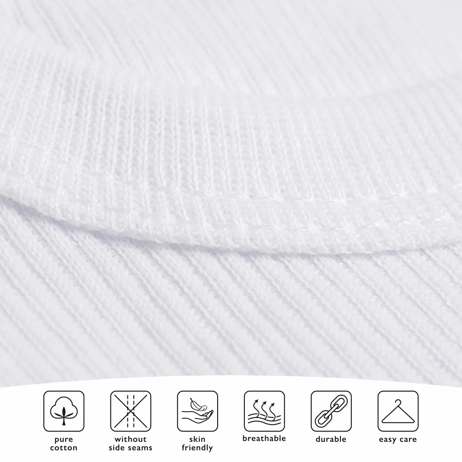 Lot de 5 débardeurs blanc CELODORO original - maillot de corps double côtelé 100% coton peigné