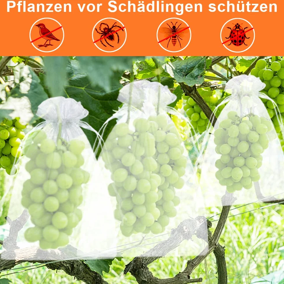 Sachets Organza 17x23cm Blanc 100 Pièces Pochette Cadeau pour Bijoux Mariage