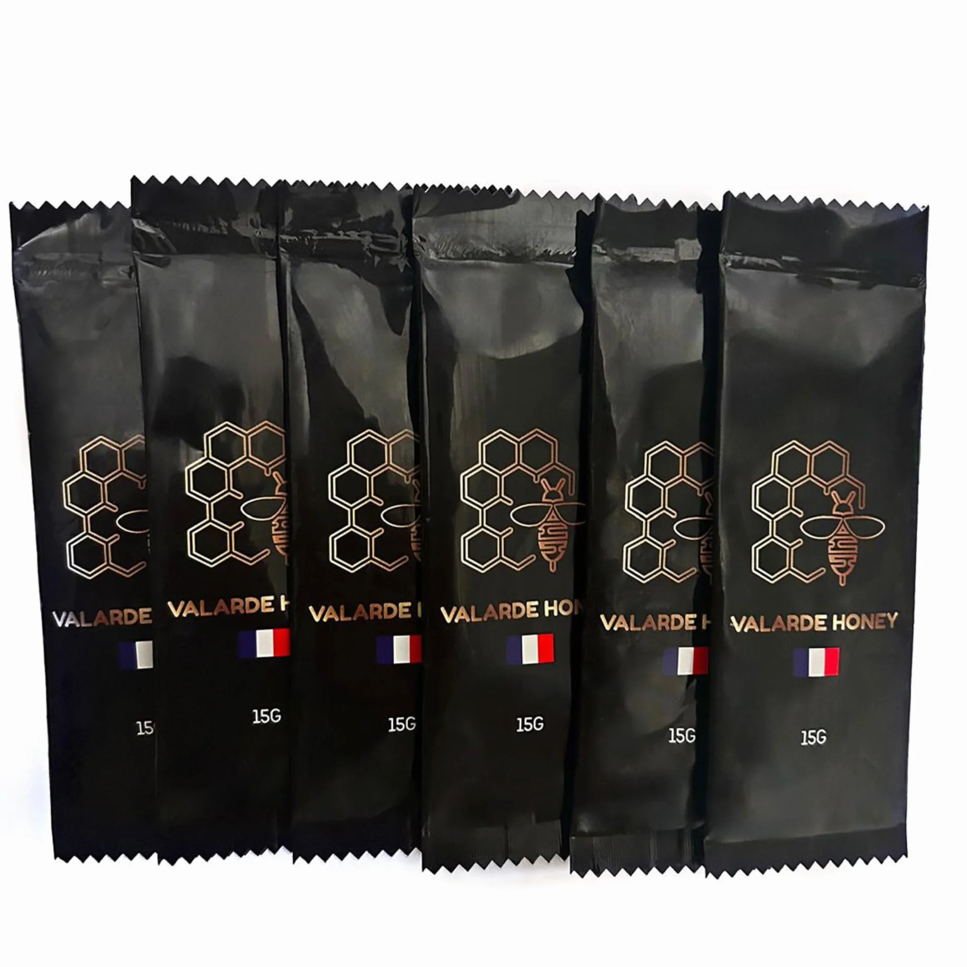 Miel des Monts d'Ardèche - 6 Sticks Énergie aphro 20 g – Miel Français, Gingembre & Vitamines – Tonus & Performance