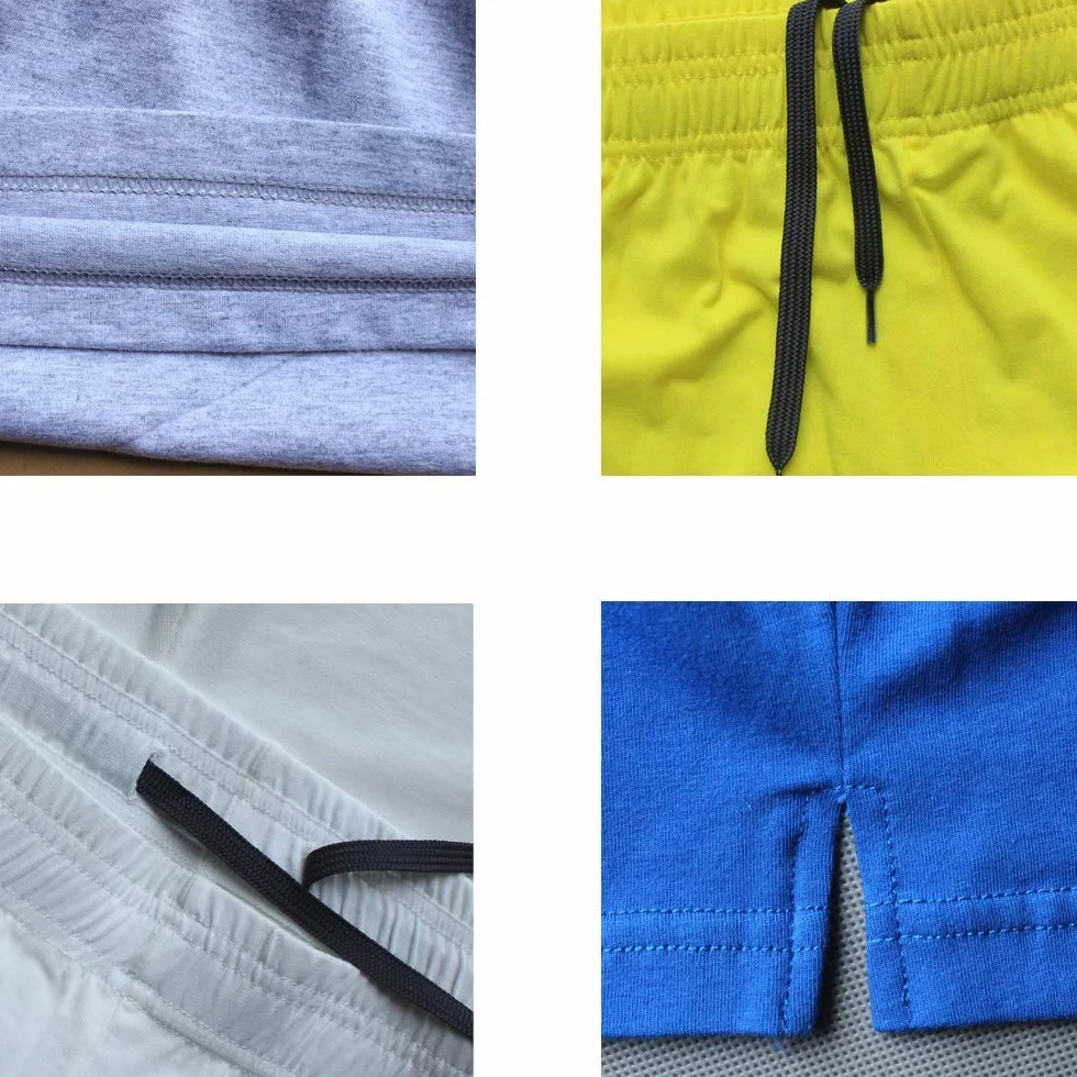 Short de Sport Coton 3 Pouces Hommes Musculation Entraînement
