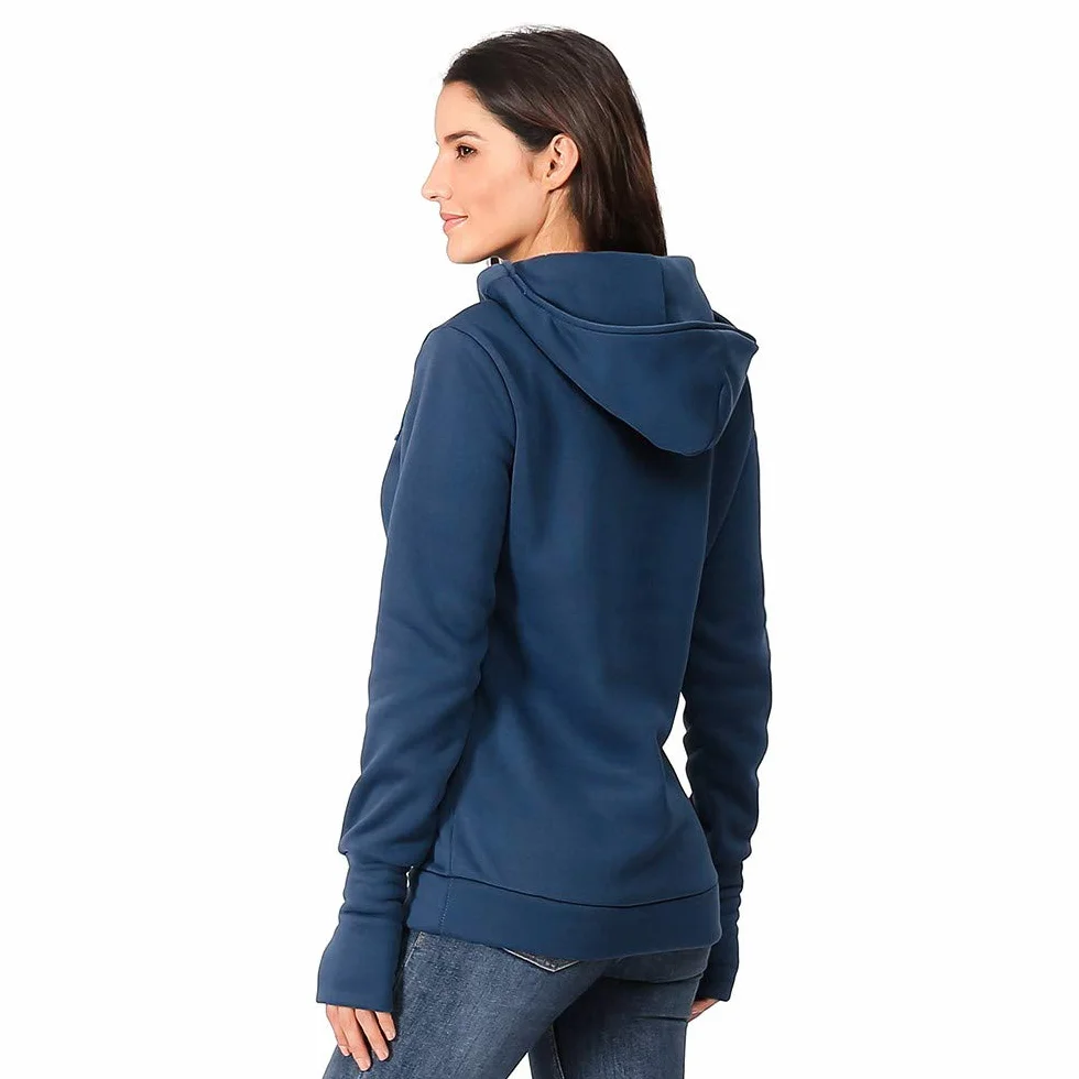 Sweat à Capuche Allaitement Grossesse Maternité Pull Grosse Maille