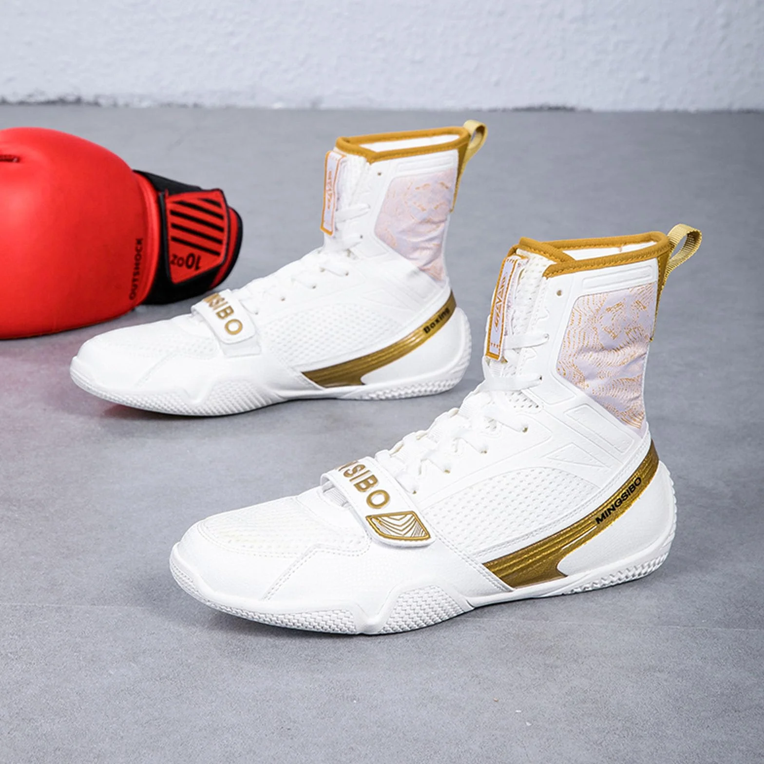 BLBK Chaussure Boxe Anglaise Bottes de Boxe Mixte