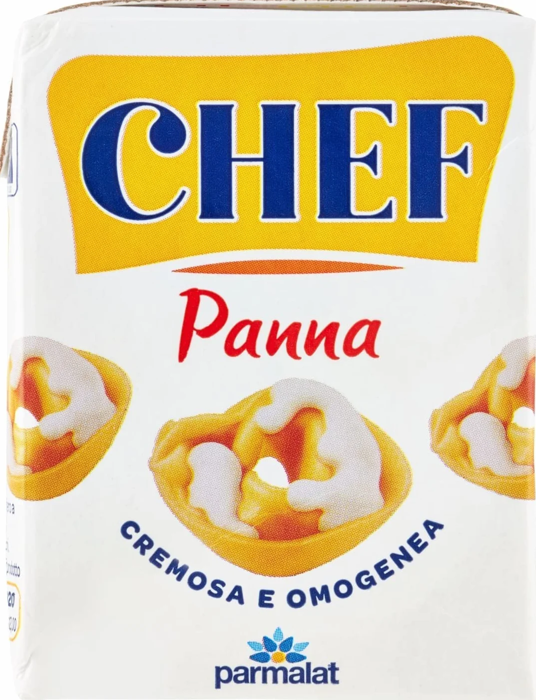 Parmalat Panna Chef per cucinare Lot de 6 crèmes de cuisson crémeuses et homogènes 200 ml