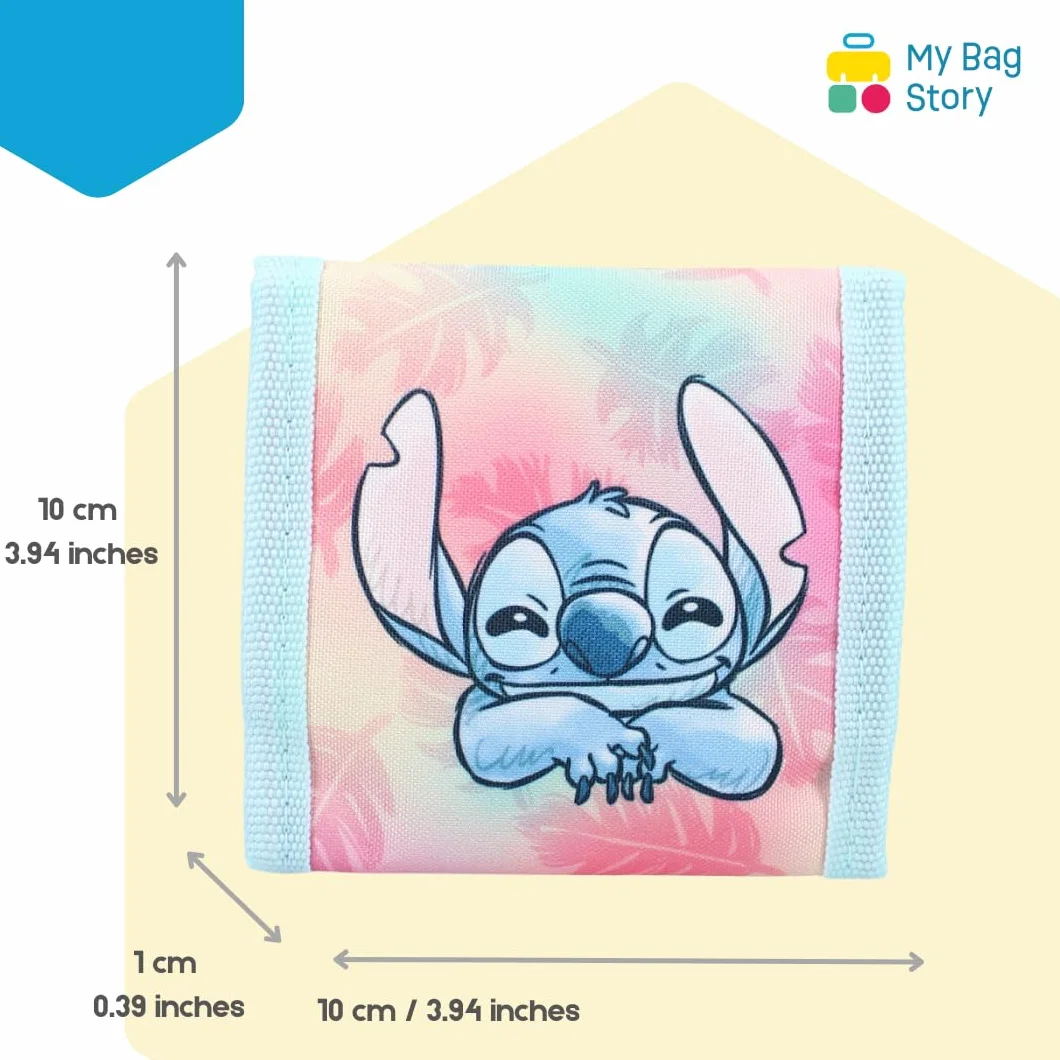 Stitch Portefeuille Enfant Fille Rose 10 cm