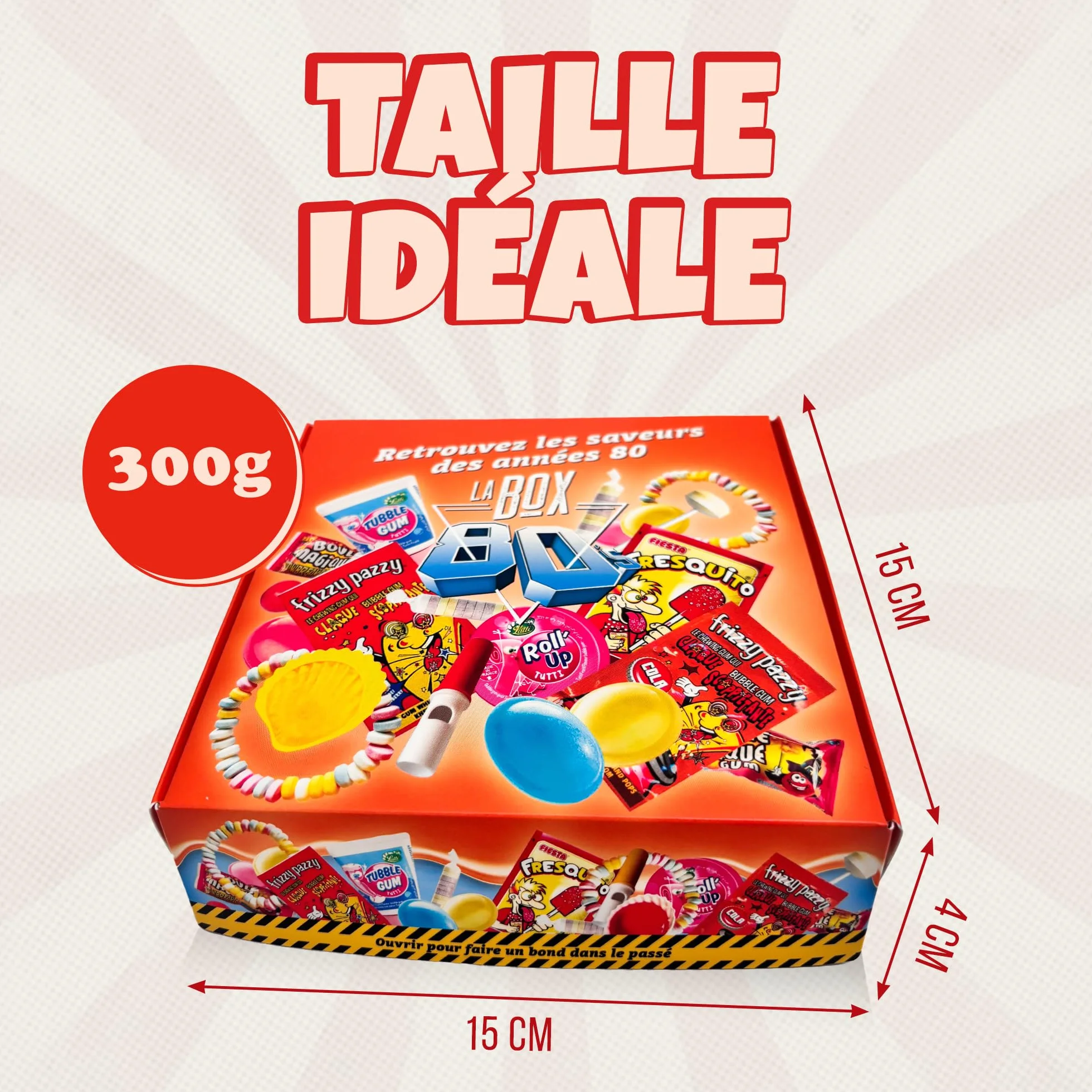 Mini Box Bonbons Années 80-13 références différentes pour redécouvrir le plaisir des bonbons des années 80 - Assortiment de confiseries 300g