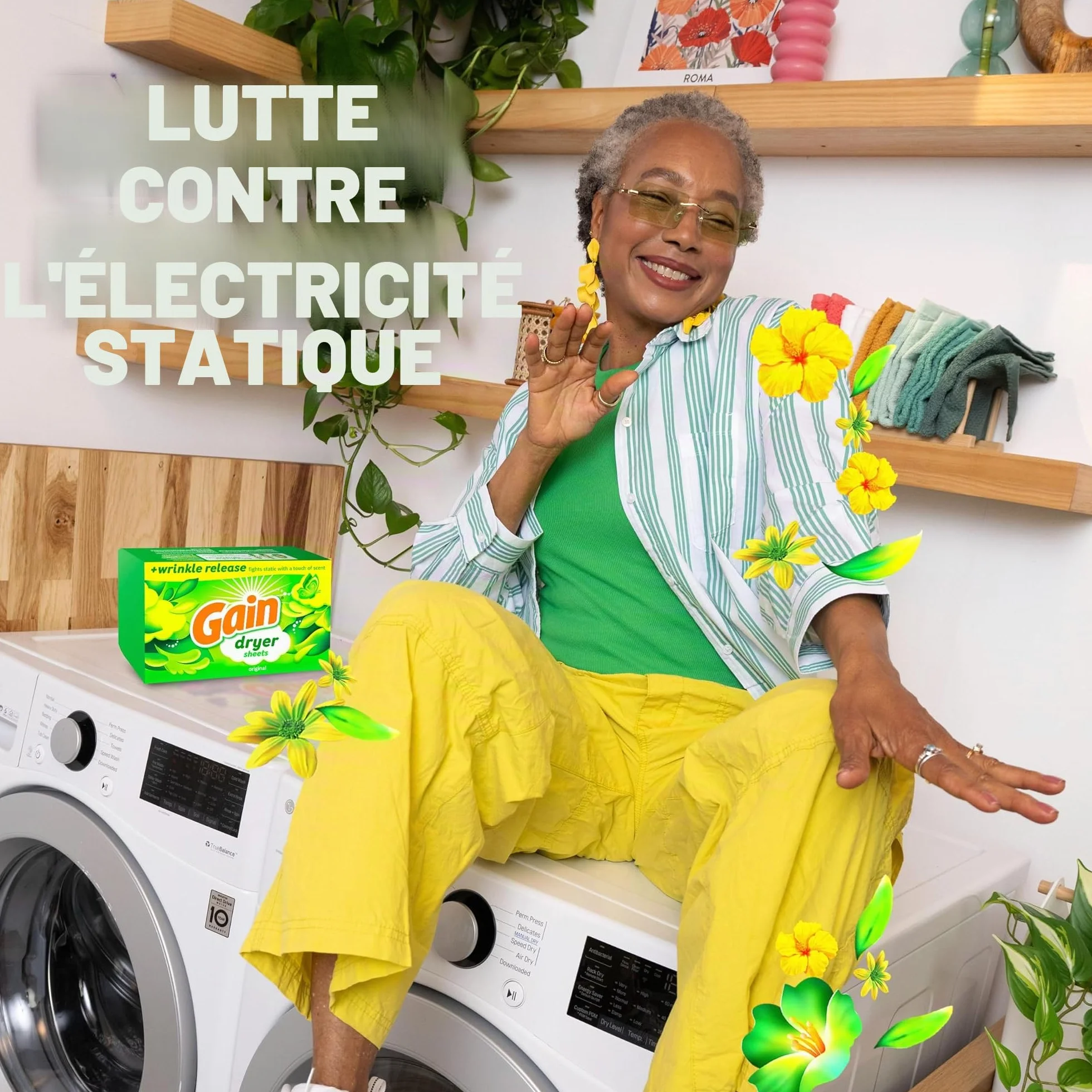 Gain réflexion Original Linge Feuilles, 120 Count