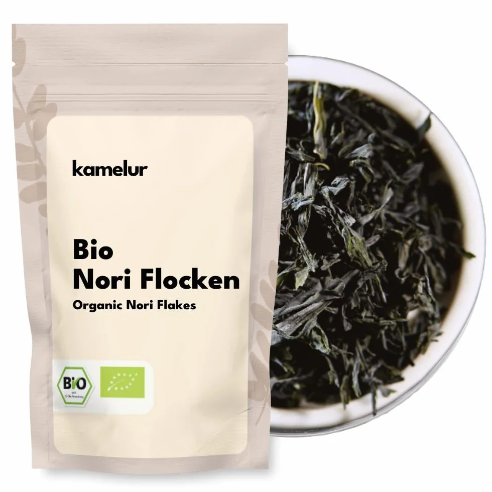 100g BIO Feuilles de nori - Feuilles de nori séchées et sans additifs - Nori algae BIO en emballage biodégradable