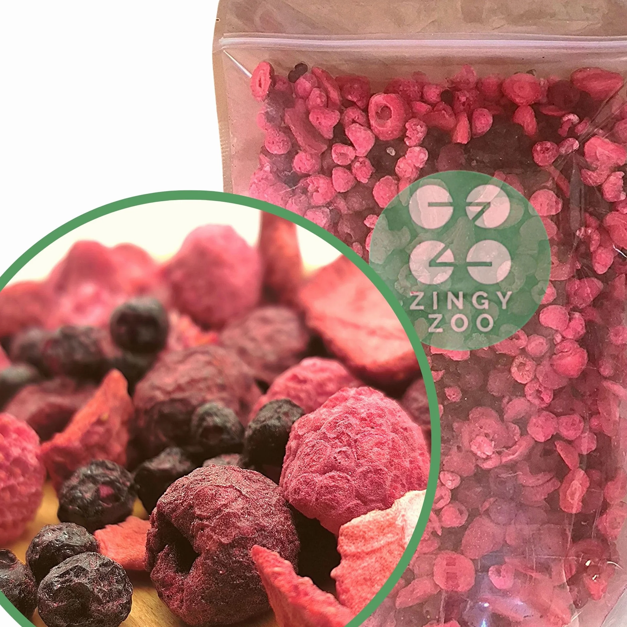 Fruits Lyophilisés | SuperBerry XL 300g Mélange de Fruits Secs Fraise Lyophilisée, Framboise et Griotte et Myrtille - Freeze Dried Fruit Red Mix | gefriergetrocknete Früchte | ZingyZoo