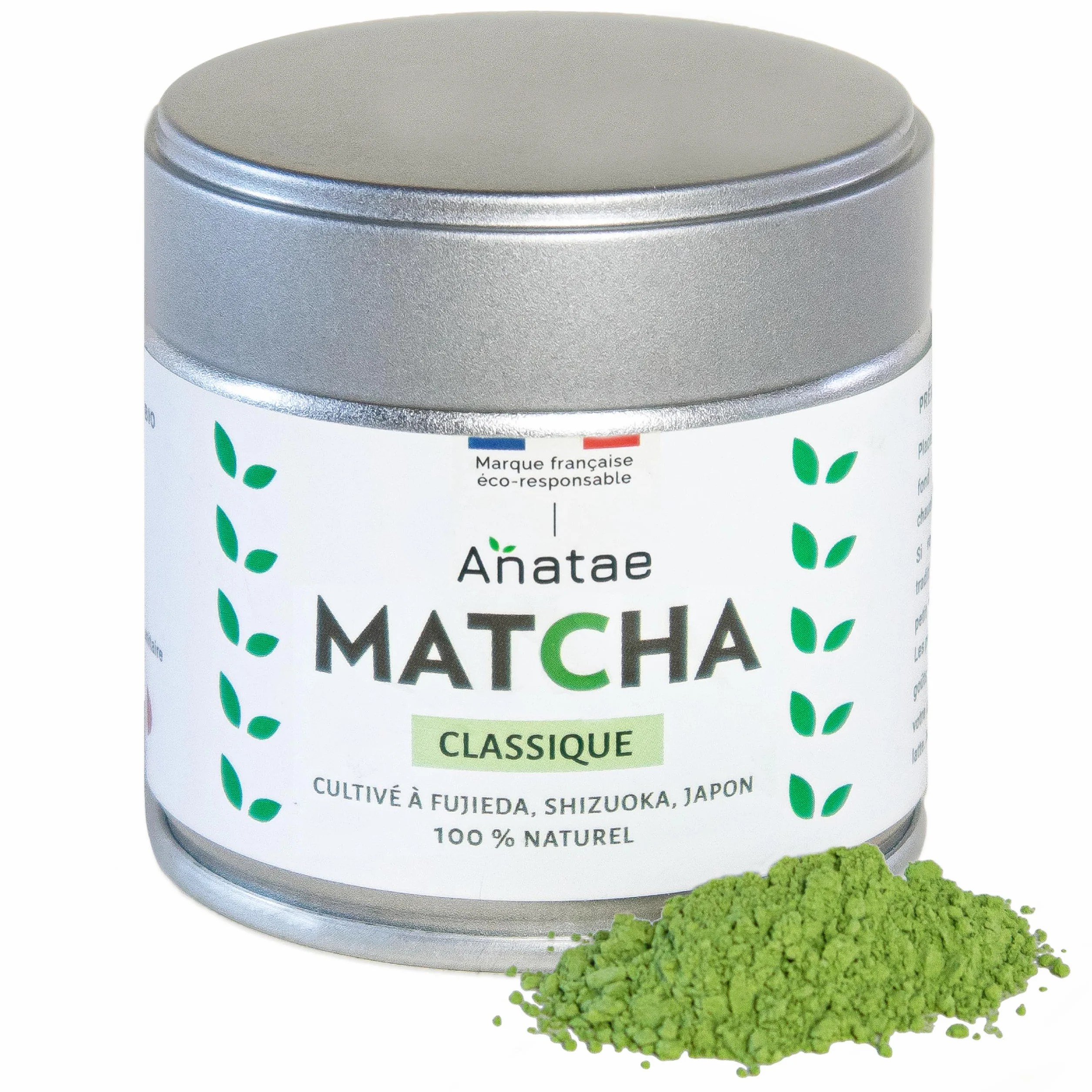 Anatae - Thé Matcha 100% Naturel - Poudre de Thé Vert pour Matcha Traditionnel, Latte et Pâtisserie - Récolté à Fujieda, Japon (30 g)