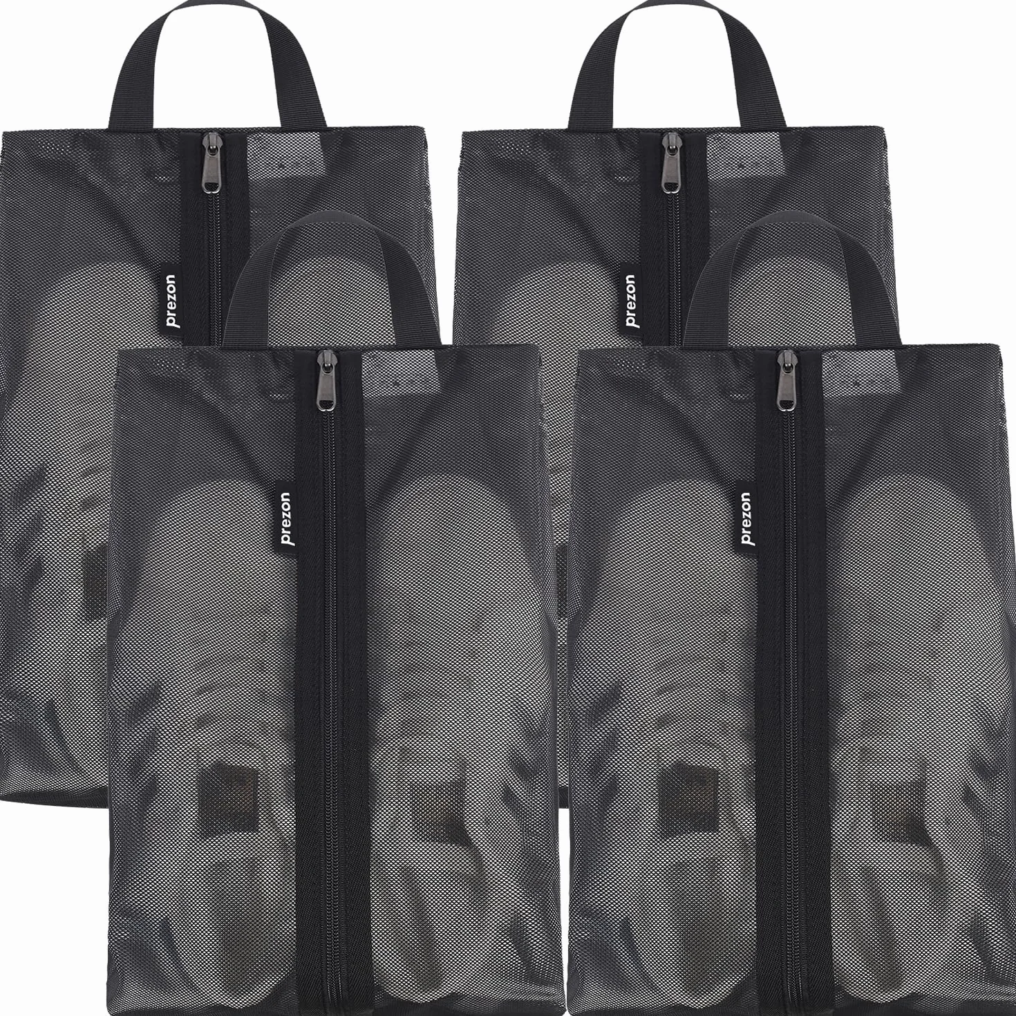 Sac à Chaussures de Voyage en Maille TPU imperméable, Fermeture éclair YKK Robuste, Anti-salissure, Organiseur de Chaussures