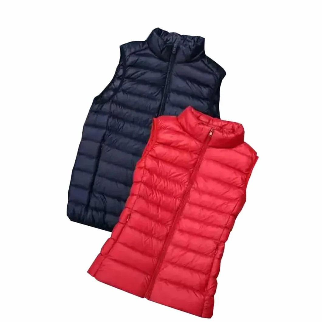 Doudoune Femme Sans Manches Gilet Chaud Plumes Canard Blanc Manteau