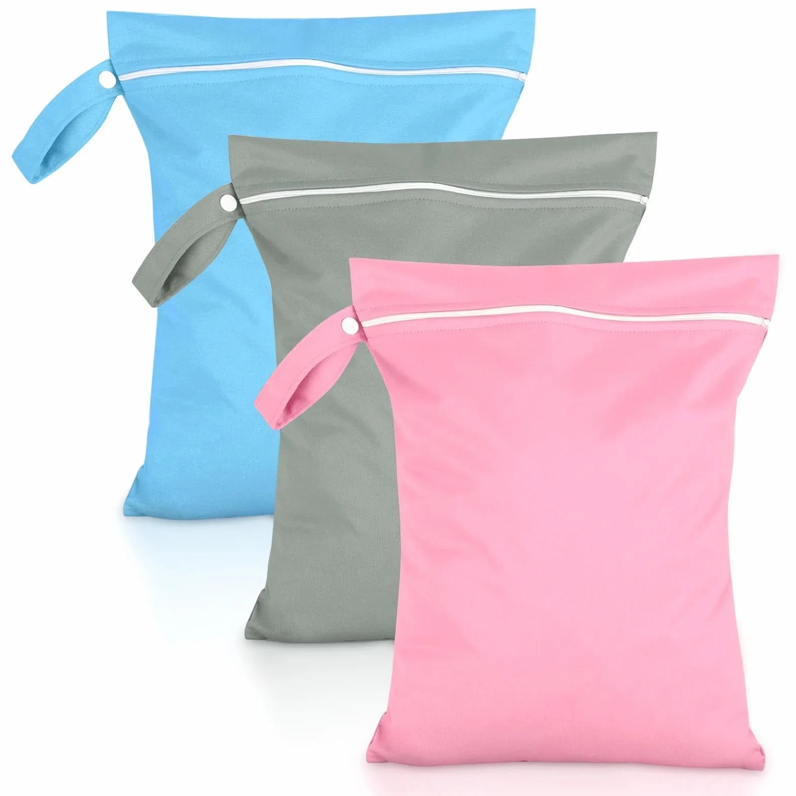 Sacs Linge Sale Imperméable 40x30cm Lot de 3 Voyage Étanches avec Fermeture Éclair