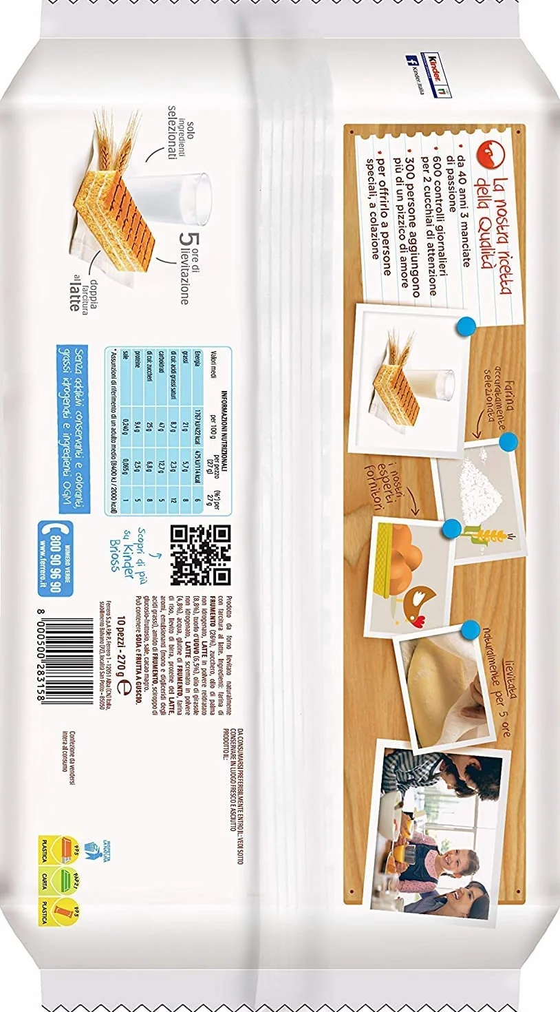 Kinder Pack de test - Ferrero Brioss, Colazione Più, Panecioc