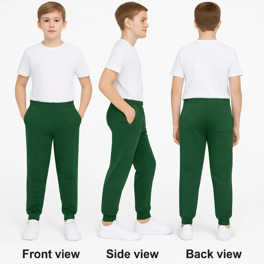 KHIM Pantalon de jogging pour enfants Unisexe Filles Garçons Activewear