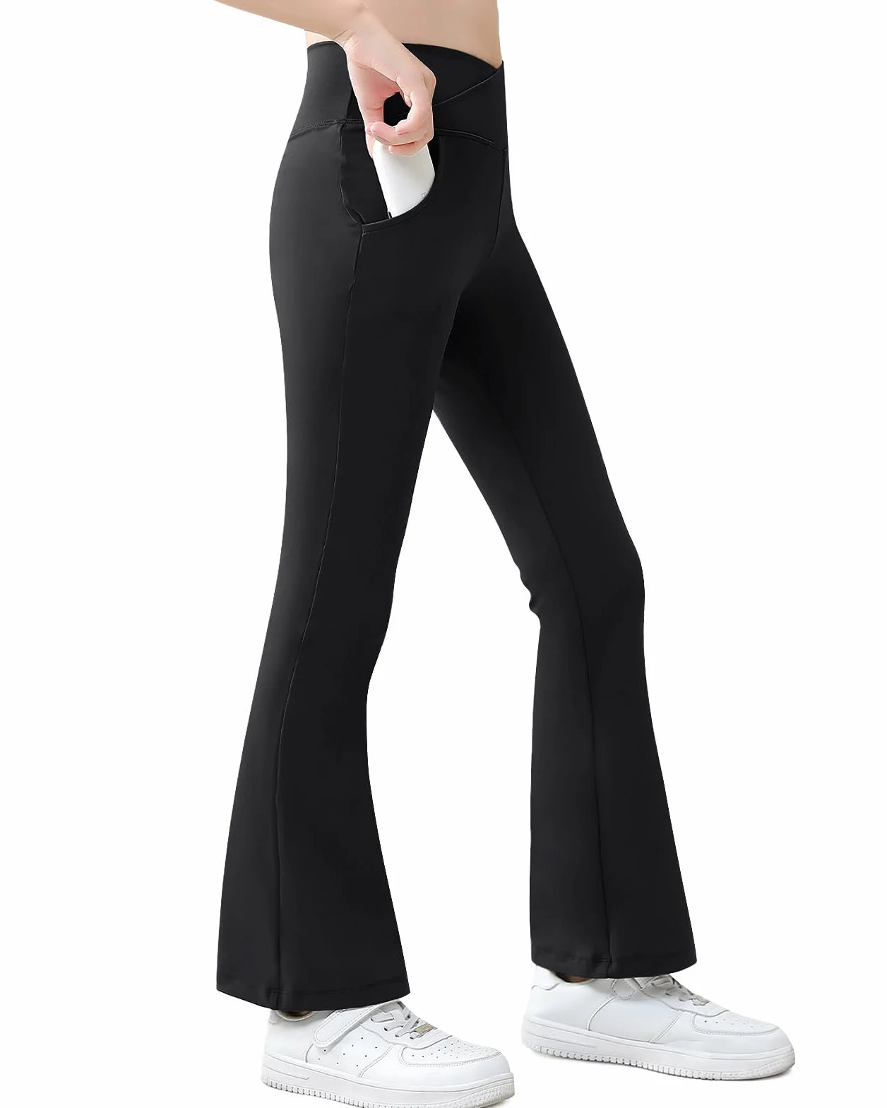 Domee Leggings Yoga Pantalon Flared Bootcut Sport Jogging Fille