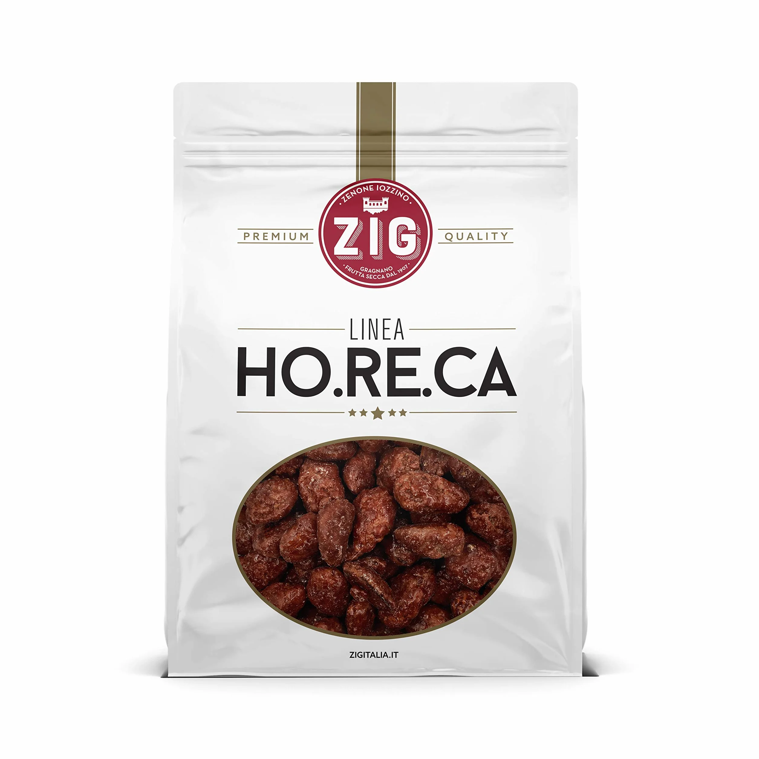 ZIG - HORECA - Amandes décortiquées grillées avec du sucre 1 Kg